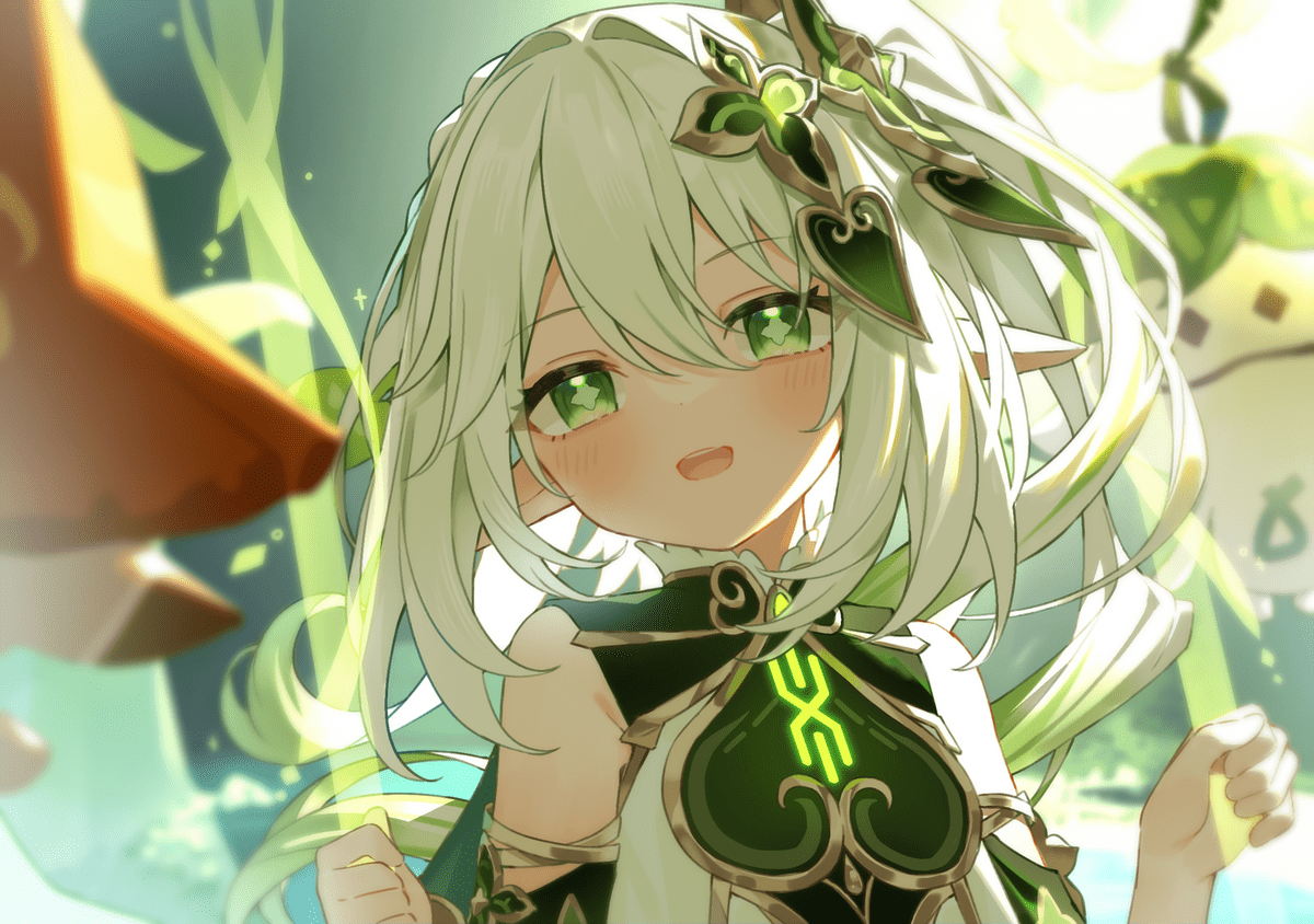1200x844 Anime girls genshin impact nahida green eyes blushing Custom Gaming Mat Desk