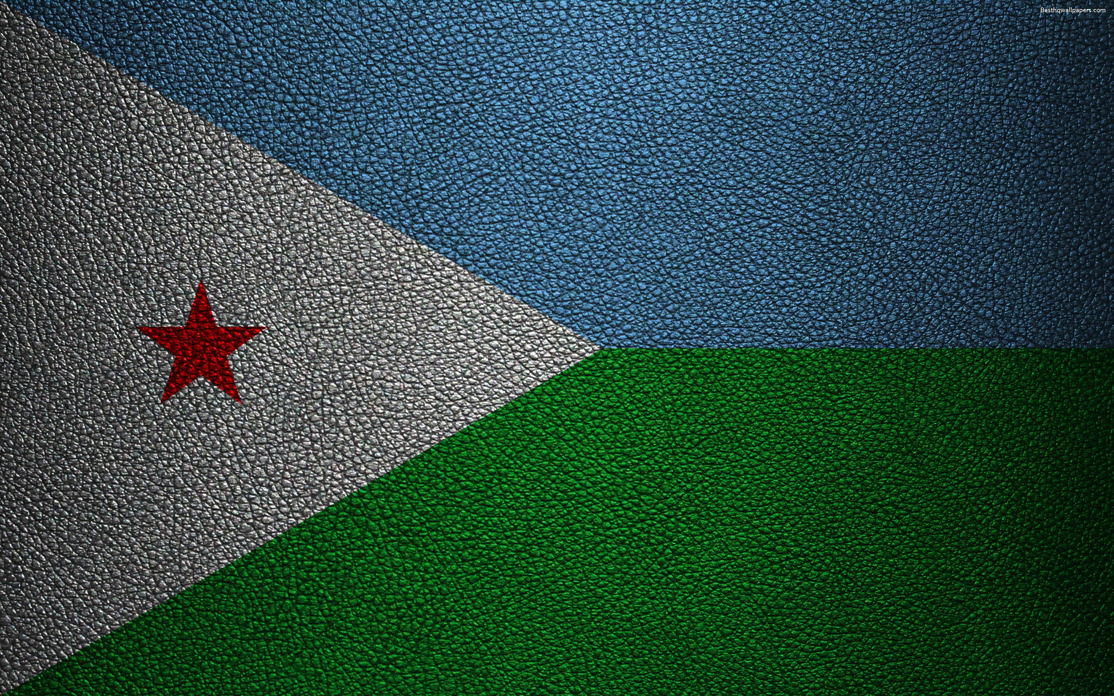 3840x2400 Djibouti Flag Wallpaper