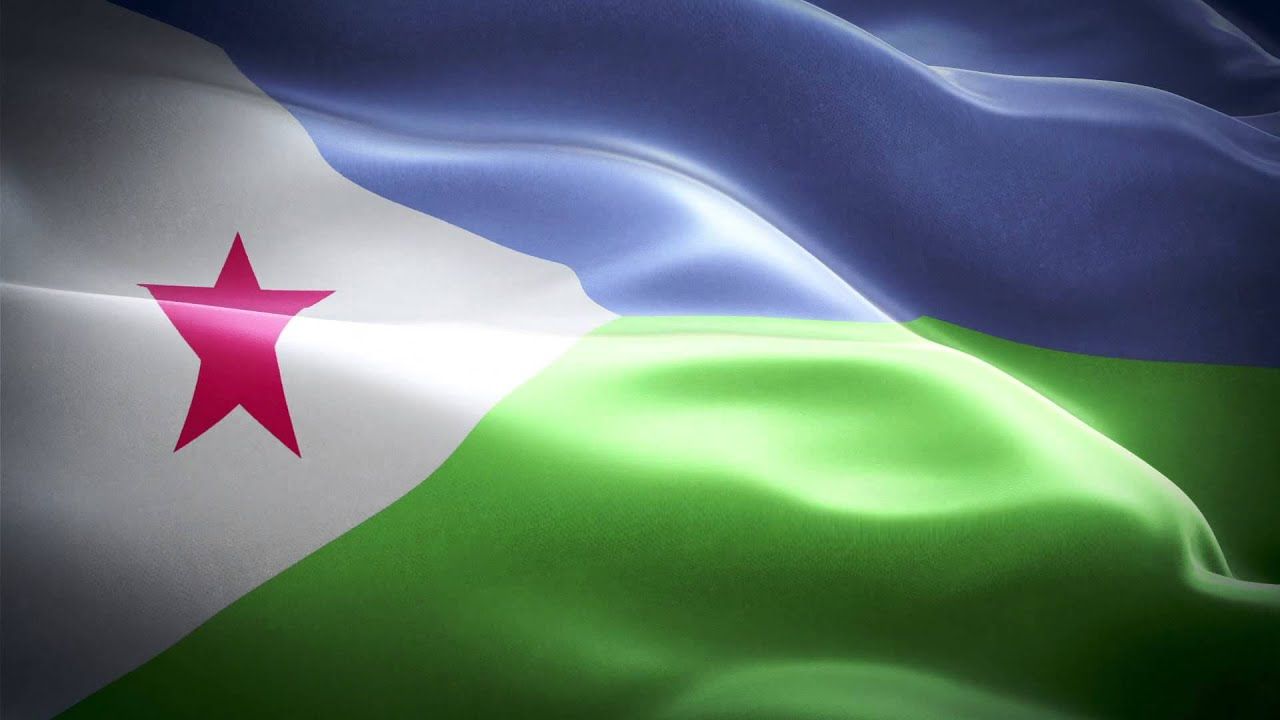 1280x720 Djibouti anthem & flag FullHD / Джибути гимн и флаг