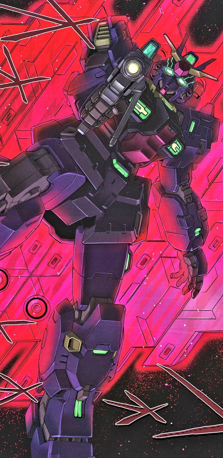 736x1512 Black gundam art. Gundam aesthetic wallpaper, Gundam thunderbolt wallpaper, Cool robot