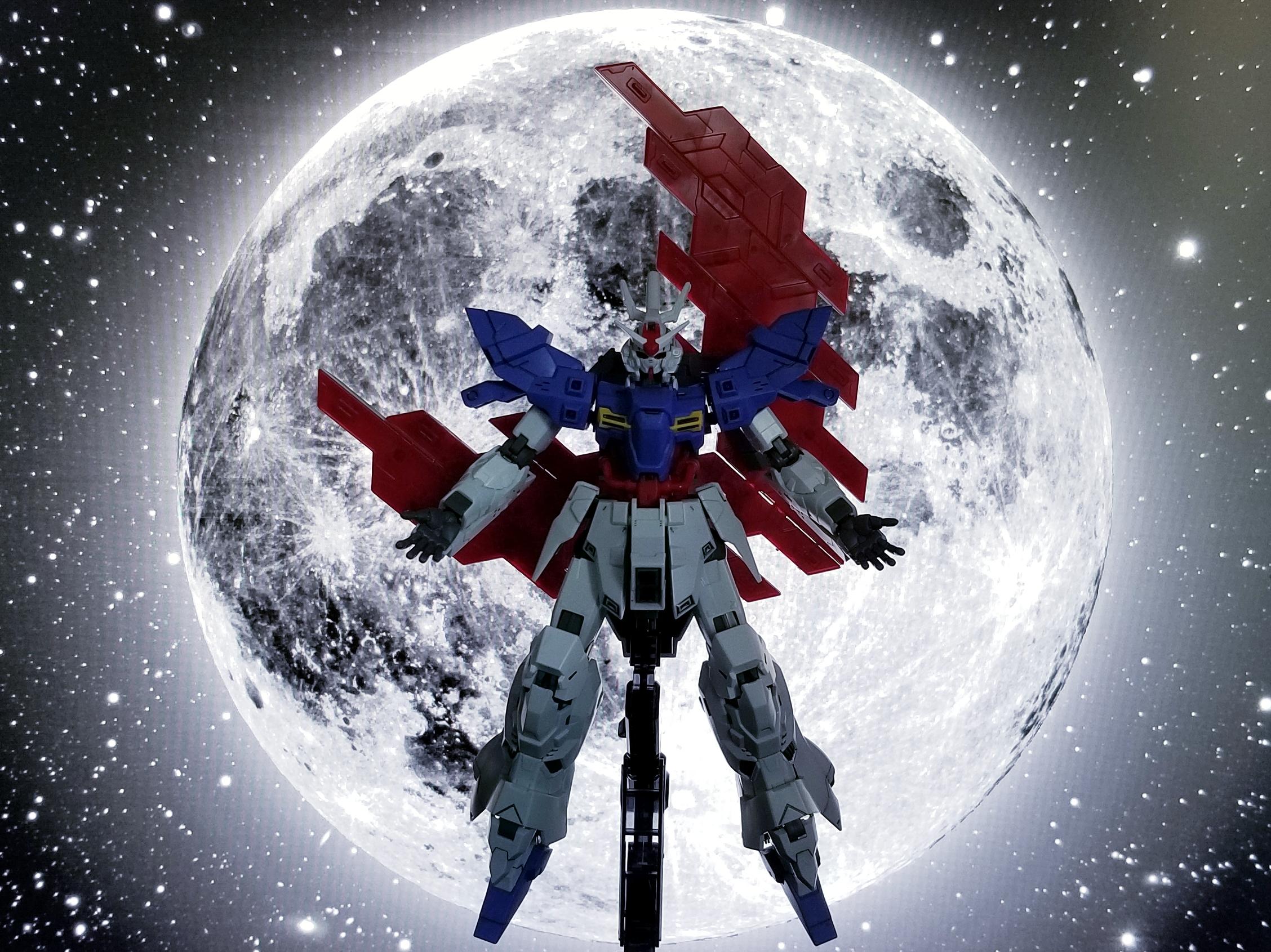 2256x1691 Tried to remake the box art for the Moon Gundam