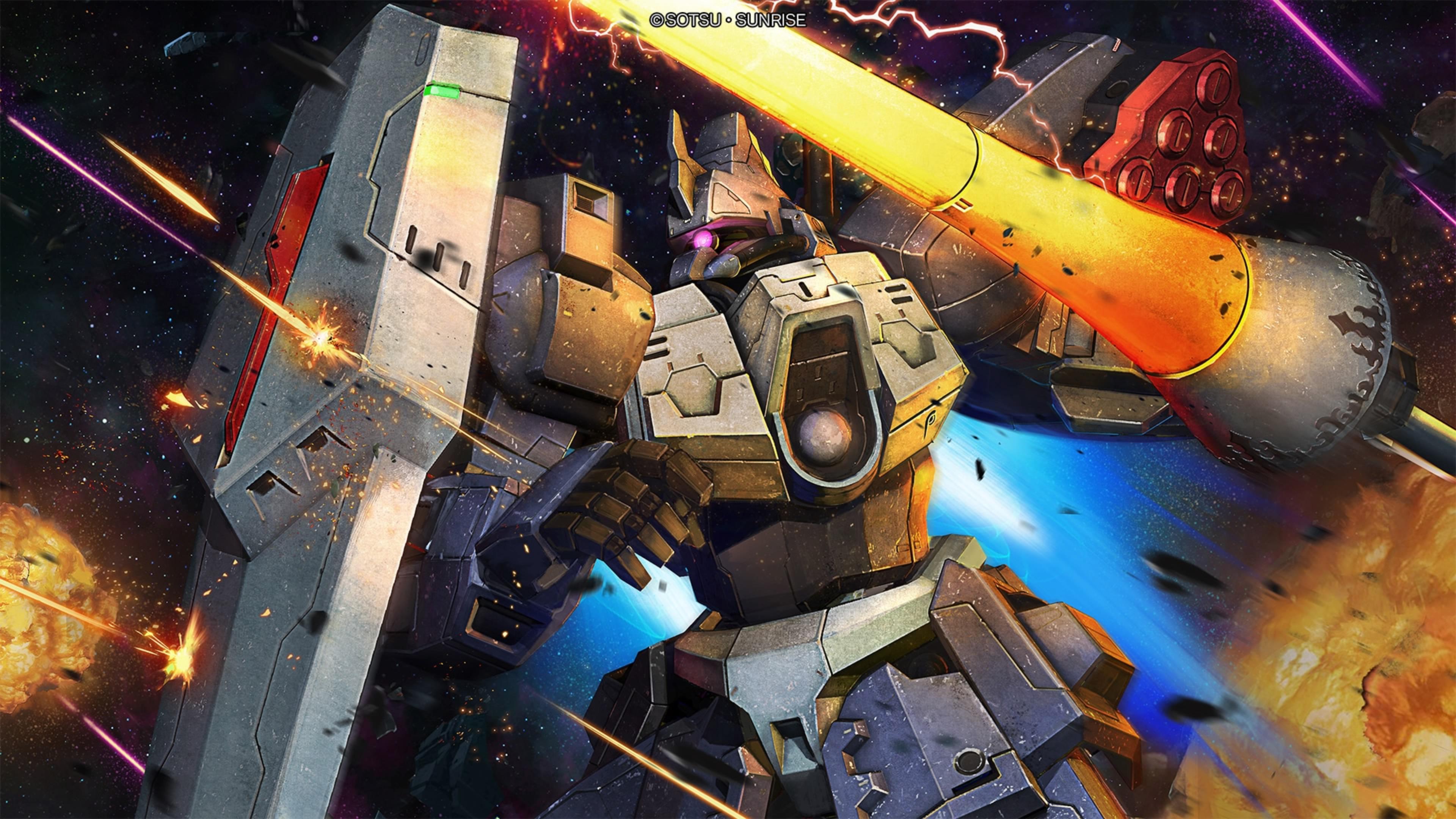 3840x2160 Gbo2 Clean Banner art, Moon Gundam and 4 previous banners