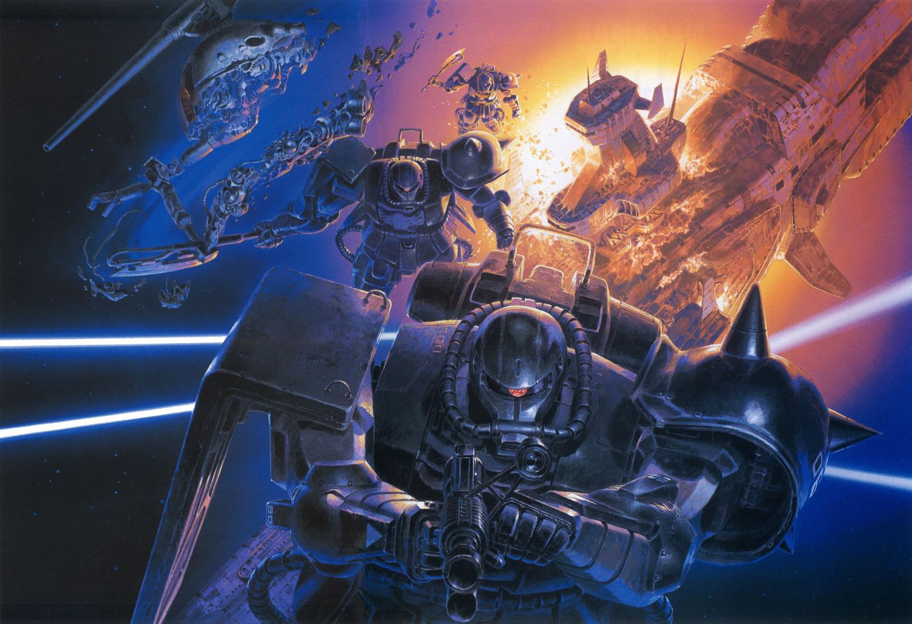 1834x1255 Epic Gundam Battle: HD Anime Mecha Wallpaperx1255