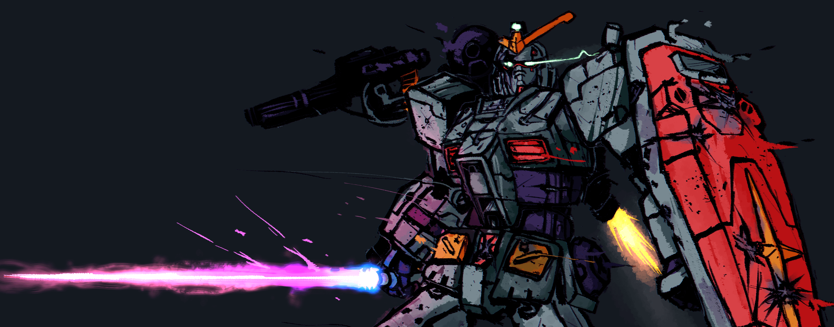 2803x1100 You are playing a Gundam homebrew Module of Lancer