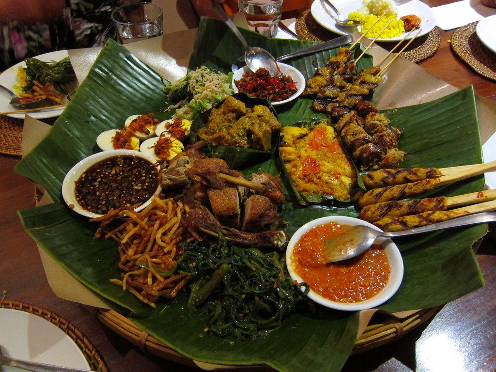 1024x768 Balinese food The Uma. Seriously tasty food