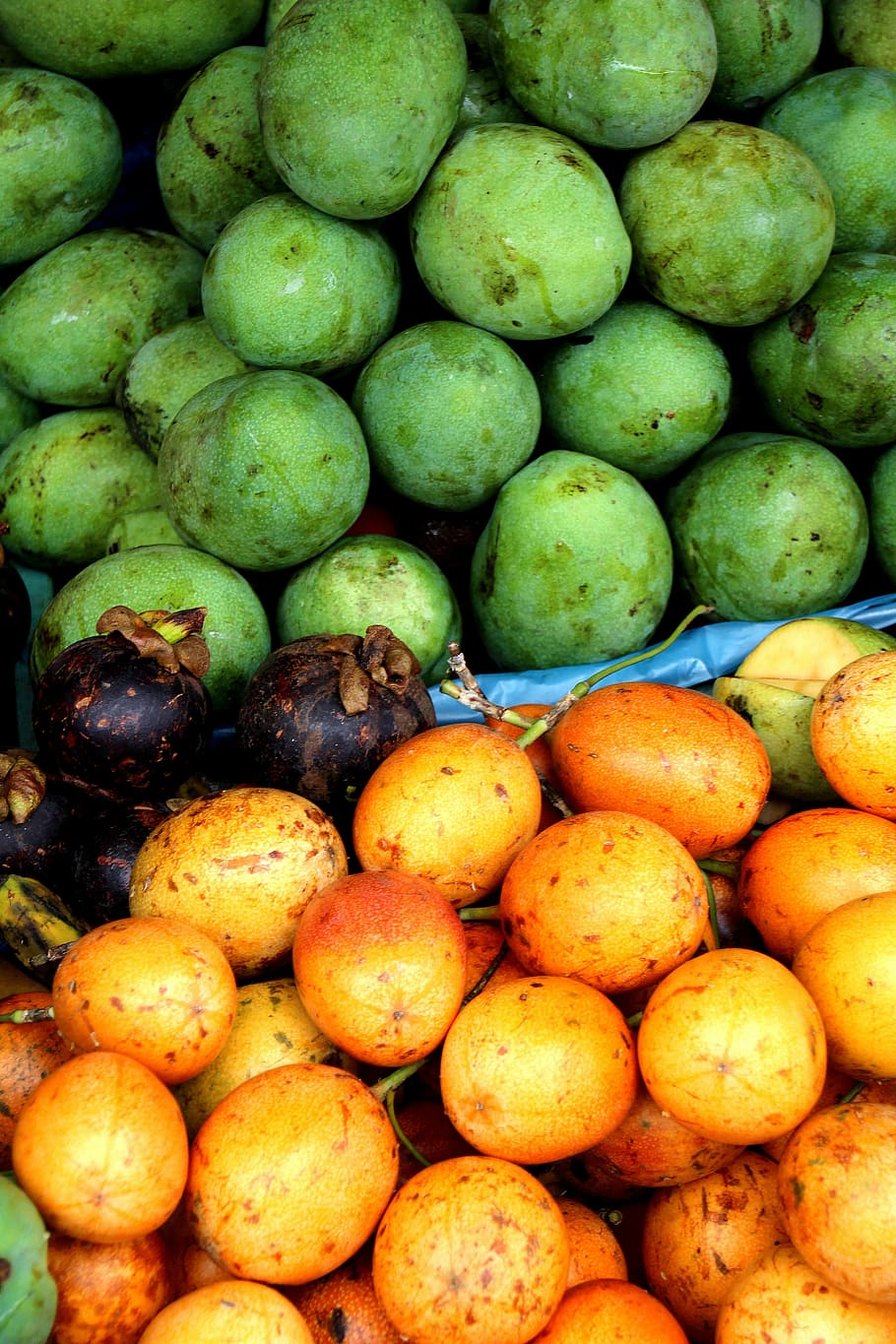 910x1365 HD wallpaper: bali, green fruit, yellow fruit, exotic fruits, colorful, food and drink