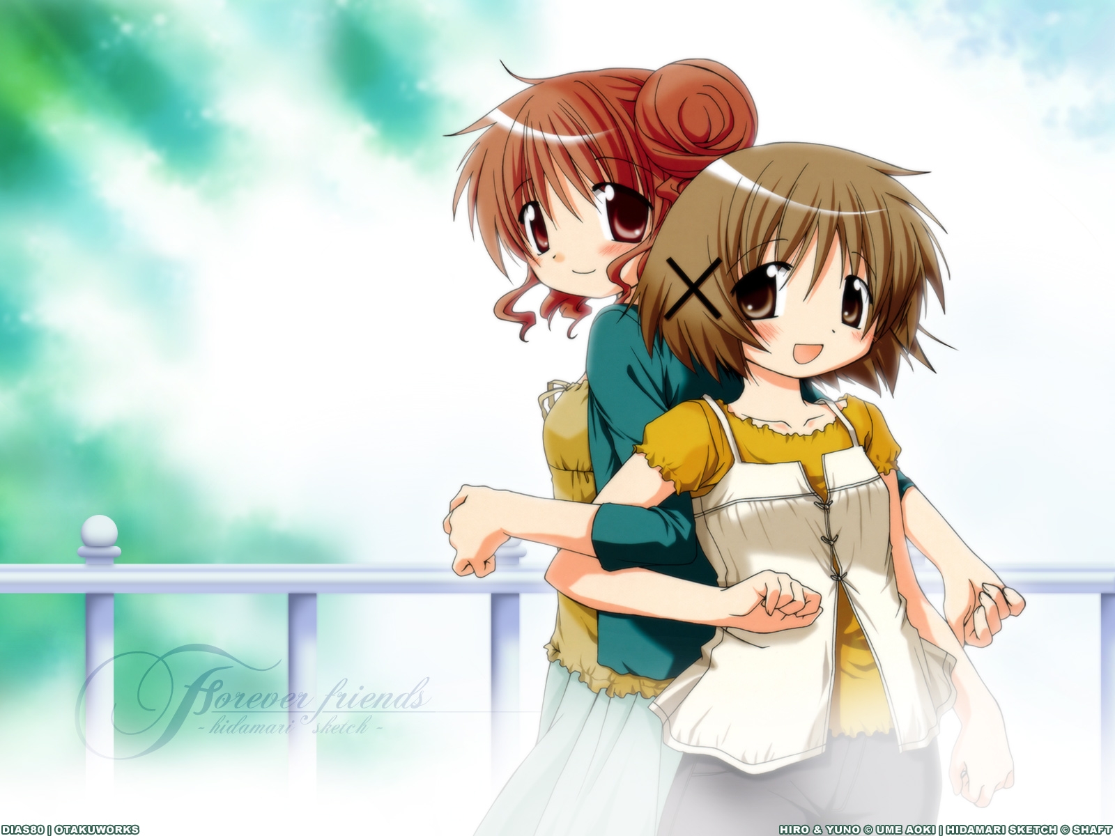 1600x1200 hidamari sketch hiro ume, aoki yuno, girls Wallpaper, HD Anime 4K Wallpaper, Image and Background