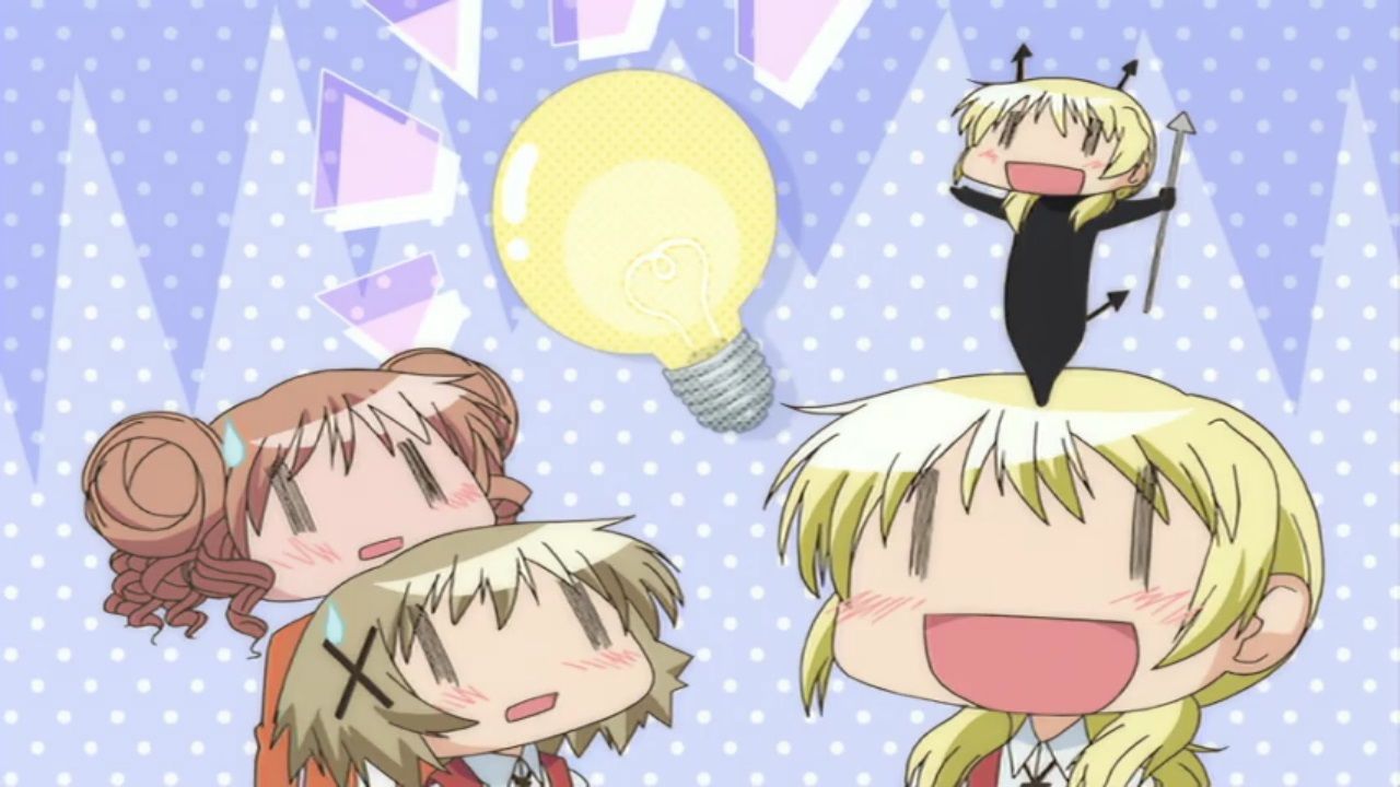 1280x720 A Review Of Hidamari Sketch (S1 2). Everything Is Bad