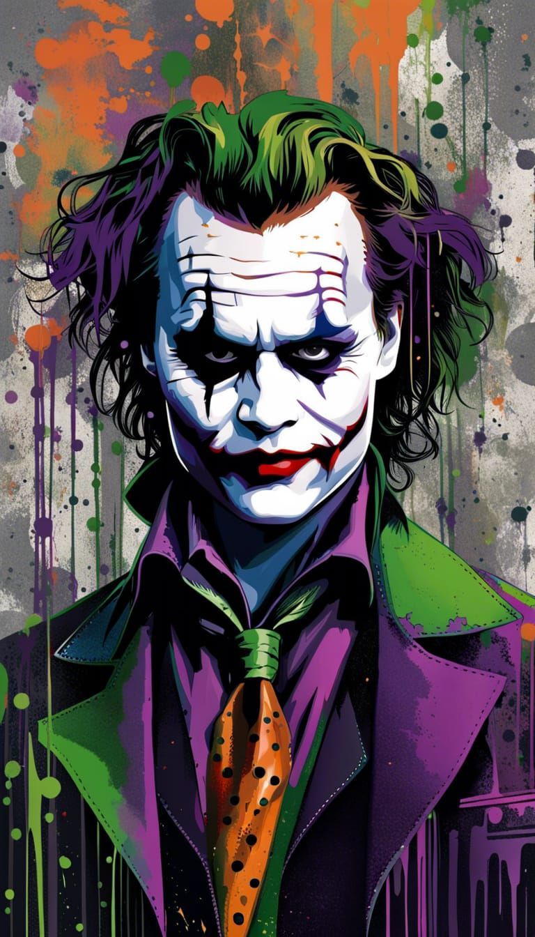 768x1344 Johnny Depp as Joker Joker Concept Art in Brutal