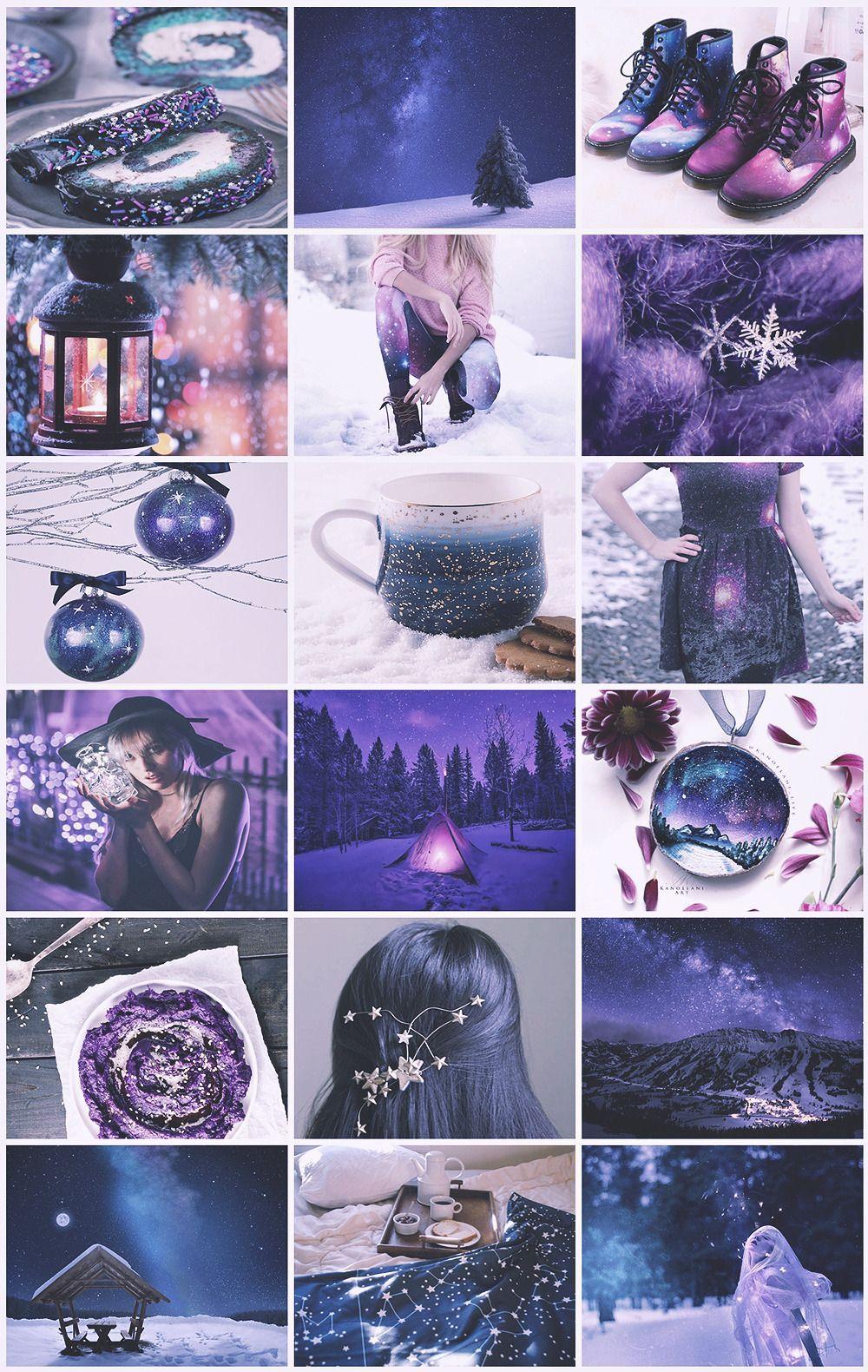 1000x1580 Galaxy Winter aesthetic. Aesthetic galaxy, Aesthetic collage, Witch aesthetic