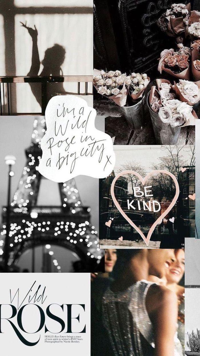 700x1244 Black And Grey Aesthetic Collage Wallpaper