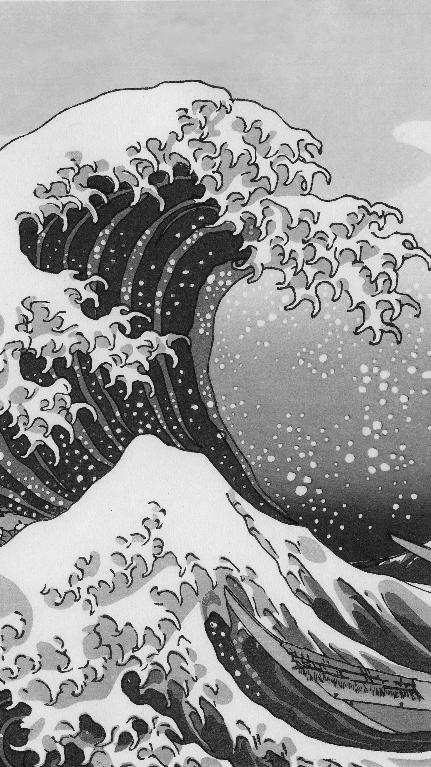 1440x2560 The Great Wave Off Kanagawa Phone Wallpaper: Free 4K & HD Downloads