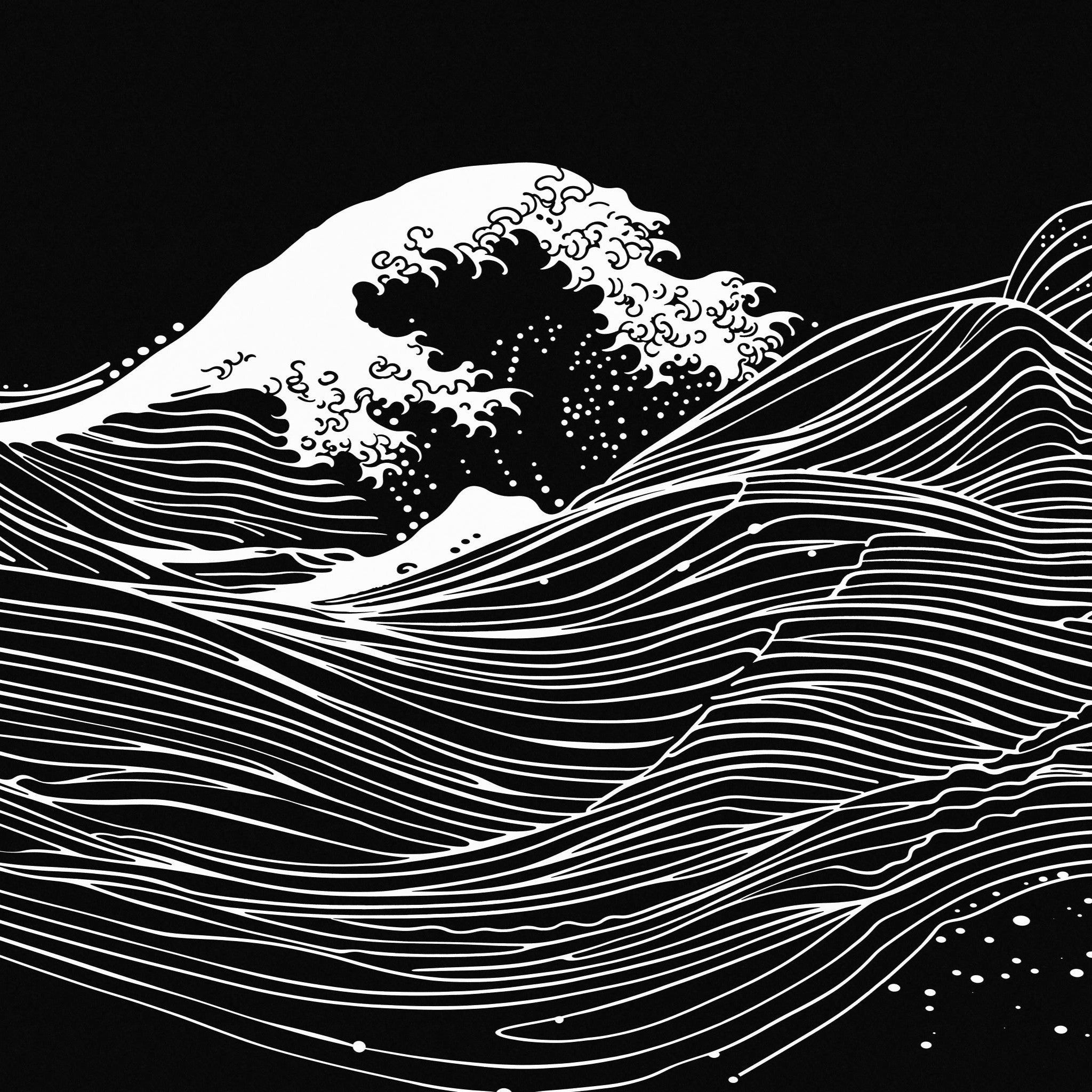 2048x2048 Waves Of Life Wallpaper