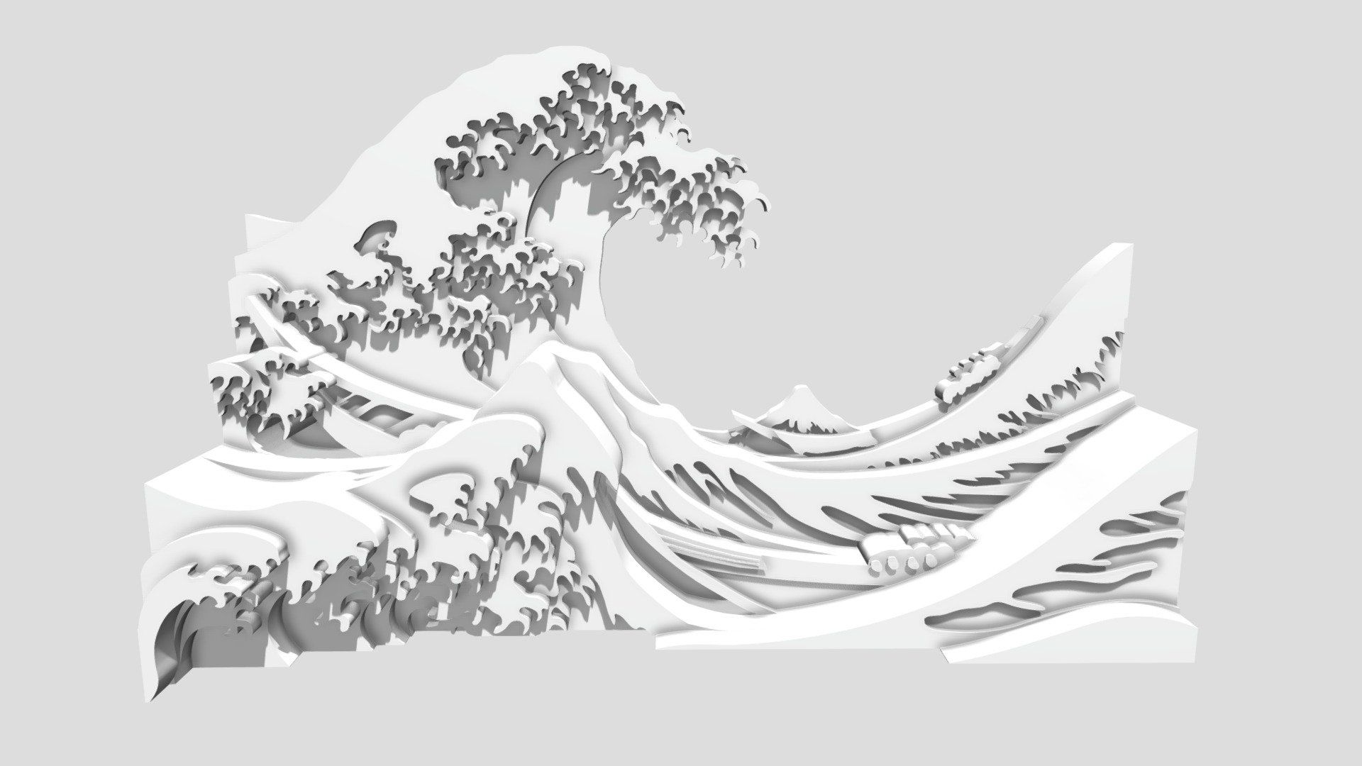 1920x1080 Great Wave off Kanagawa Free 3D model by 3 D M A [df446be]