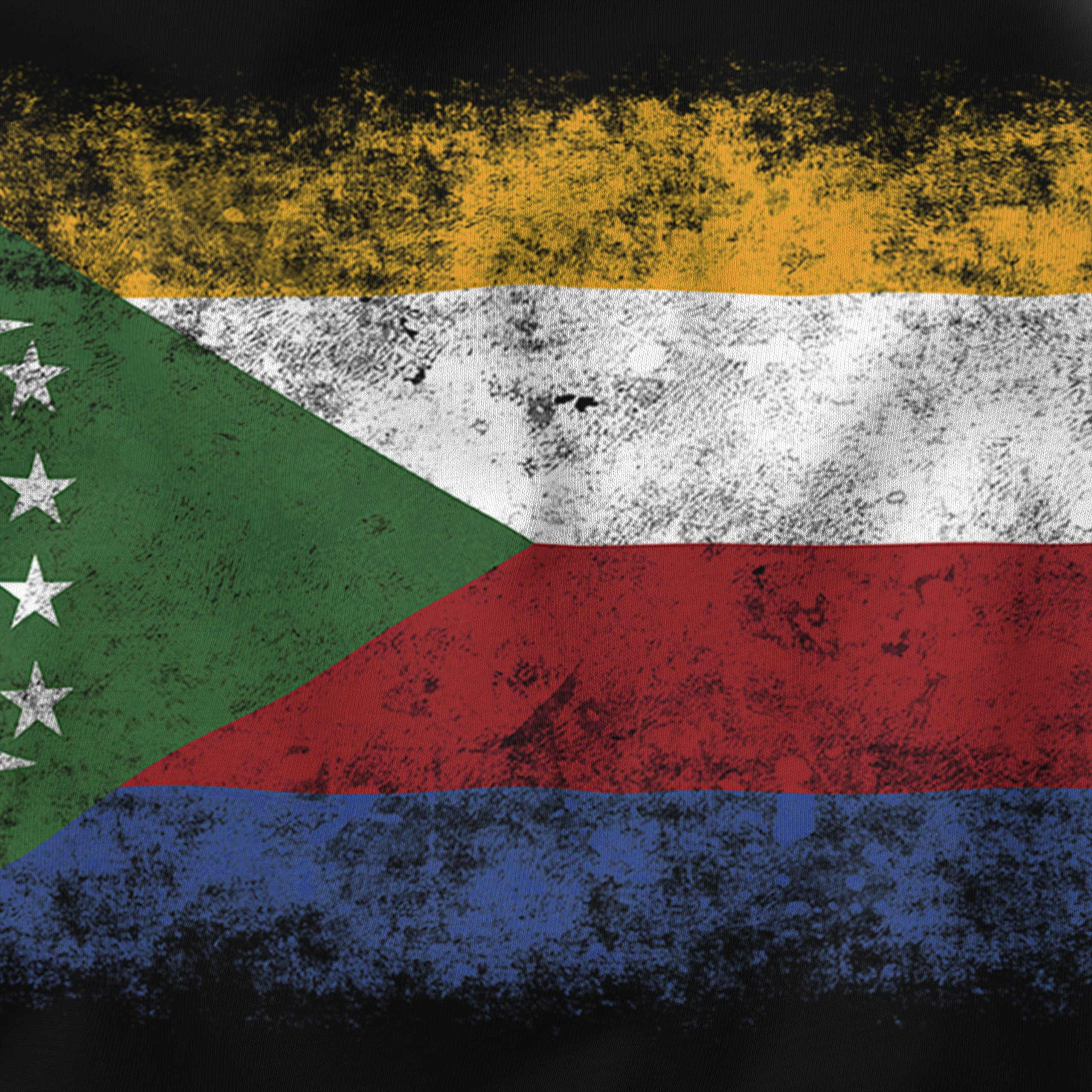 2560x2560 COMOROS DISTRESSED FLAG MENS T SHIRT TOP KOMORI COMORES JUZUR AL QAMAR COMORIAN