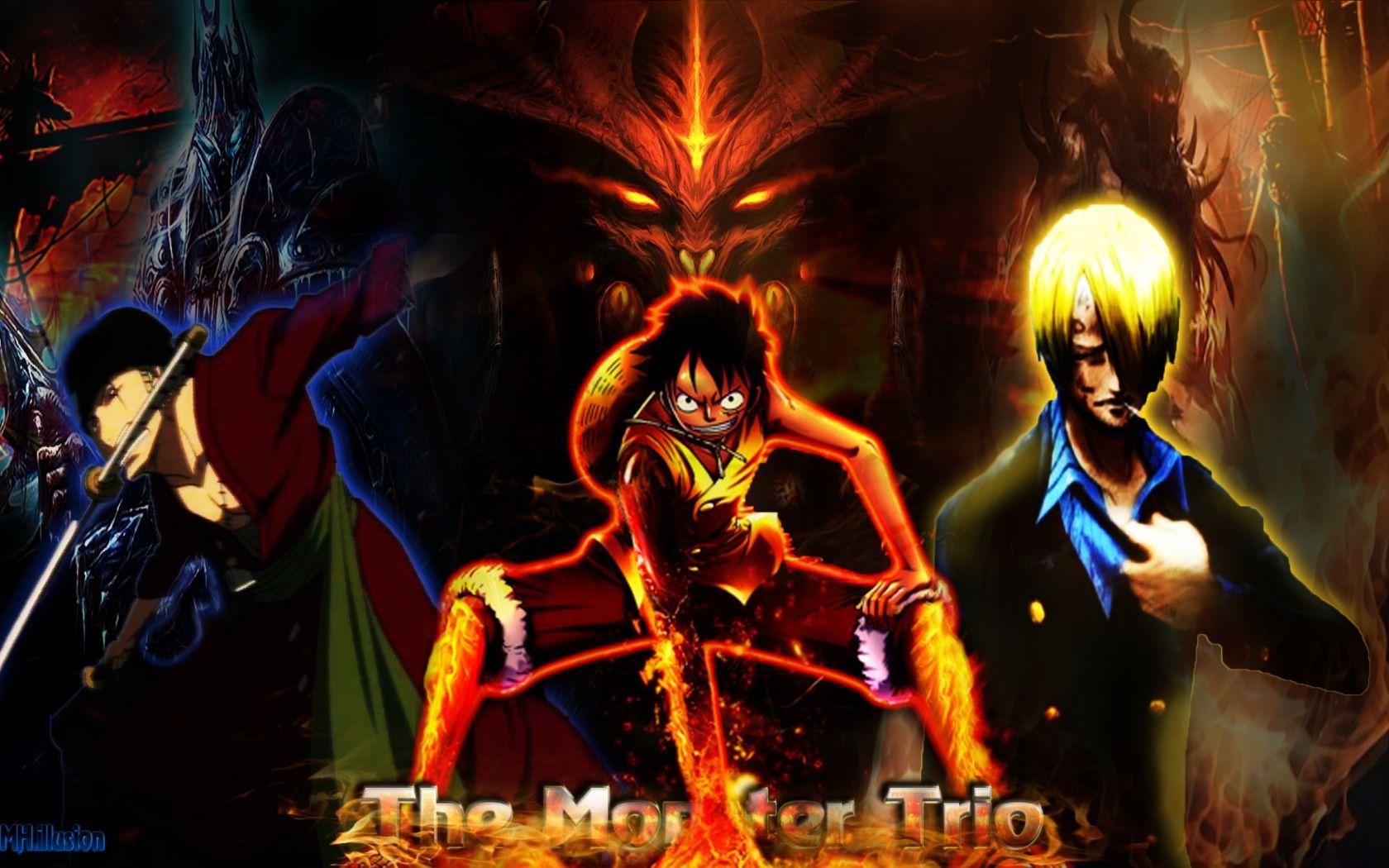 One Piece  Monster Trio by LuffyThePirateKing on DeviantArt