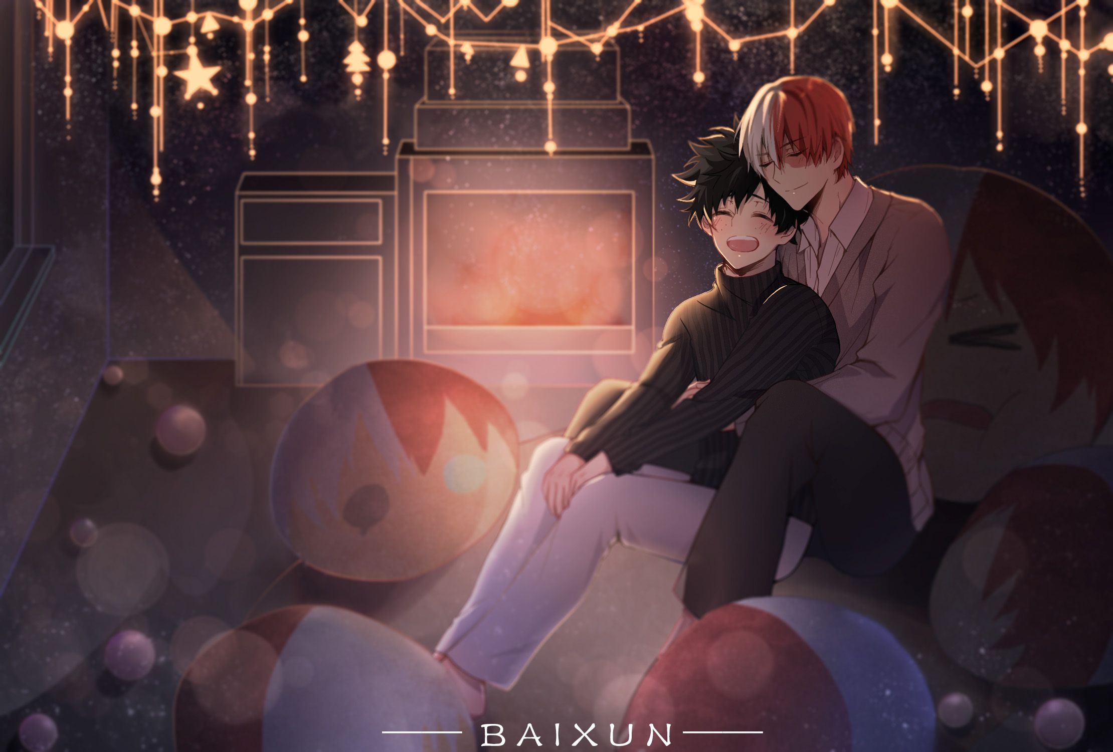 2220x1500 TodoDeku, Fanart. Anime Image Board