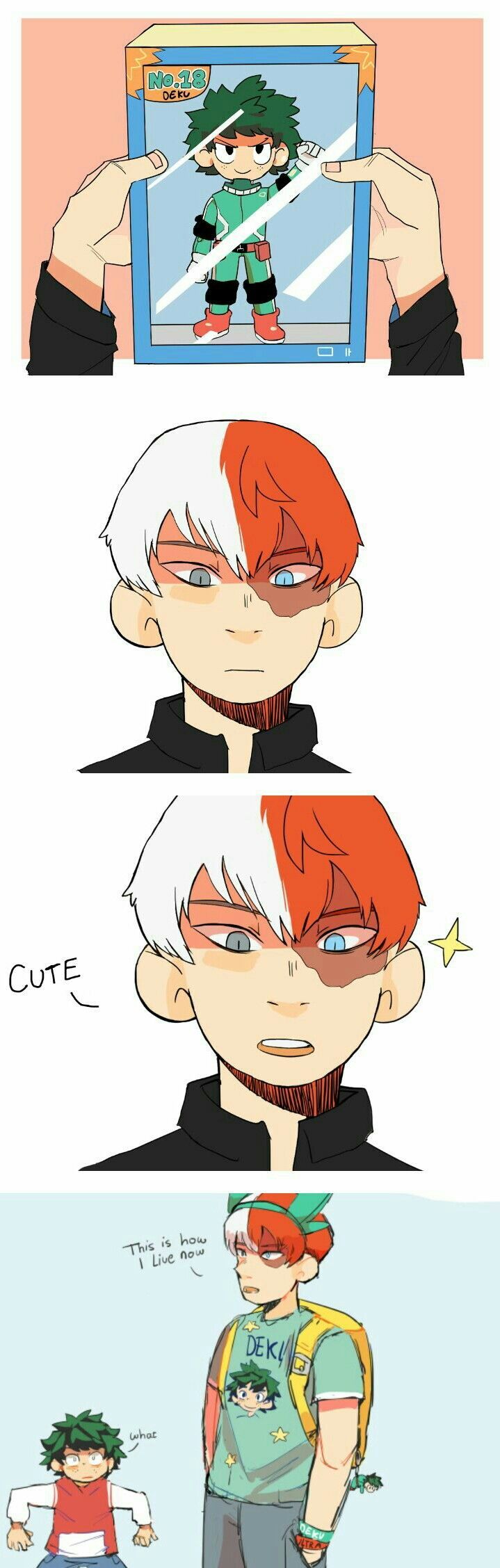 719x2255 Funny todoroki. Tododeku tumblr, My hero academia tododeku, Anime funny