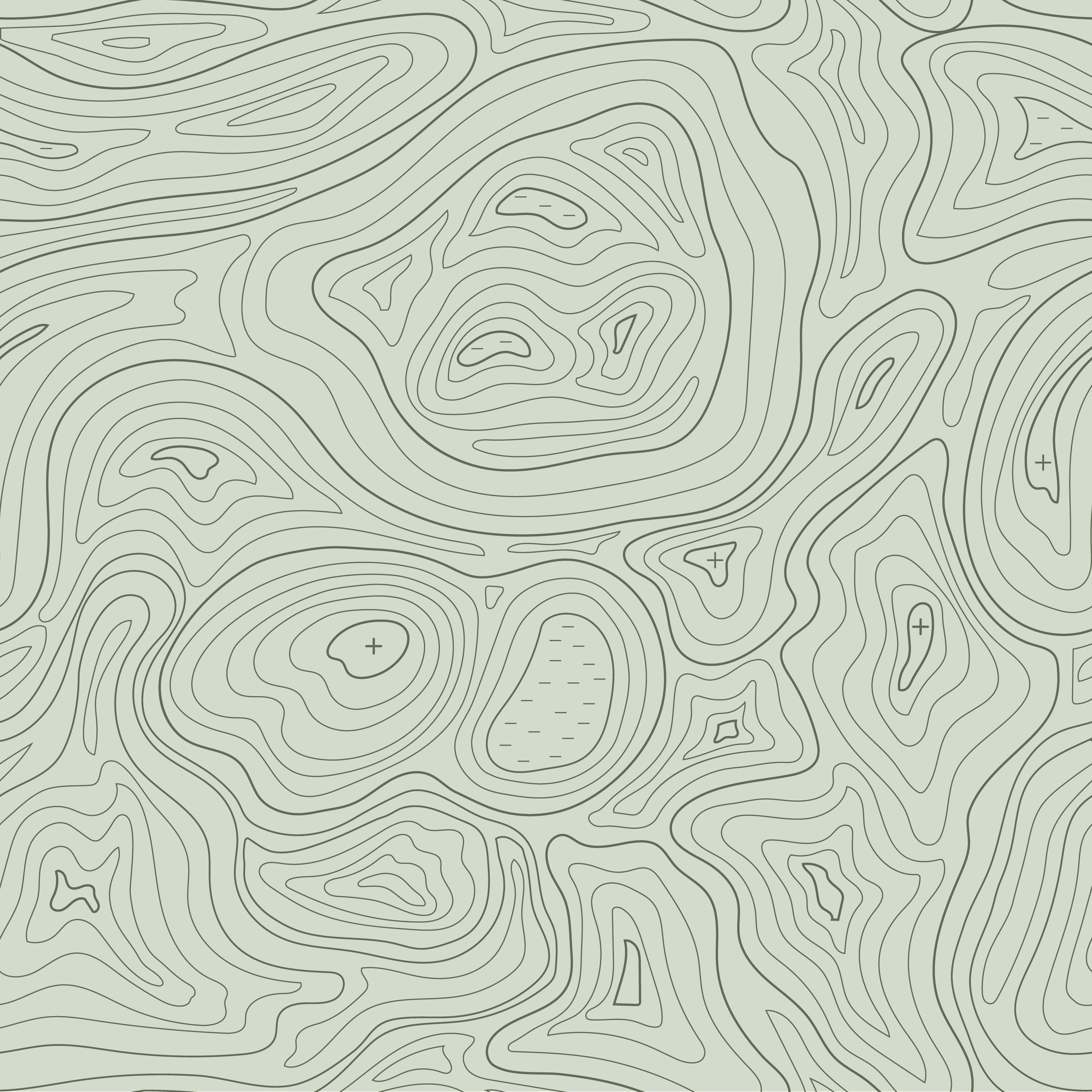 3873x3873 Green Topo Wallpaper