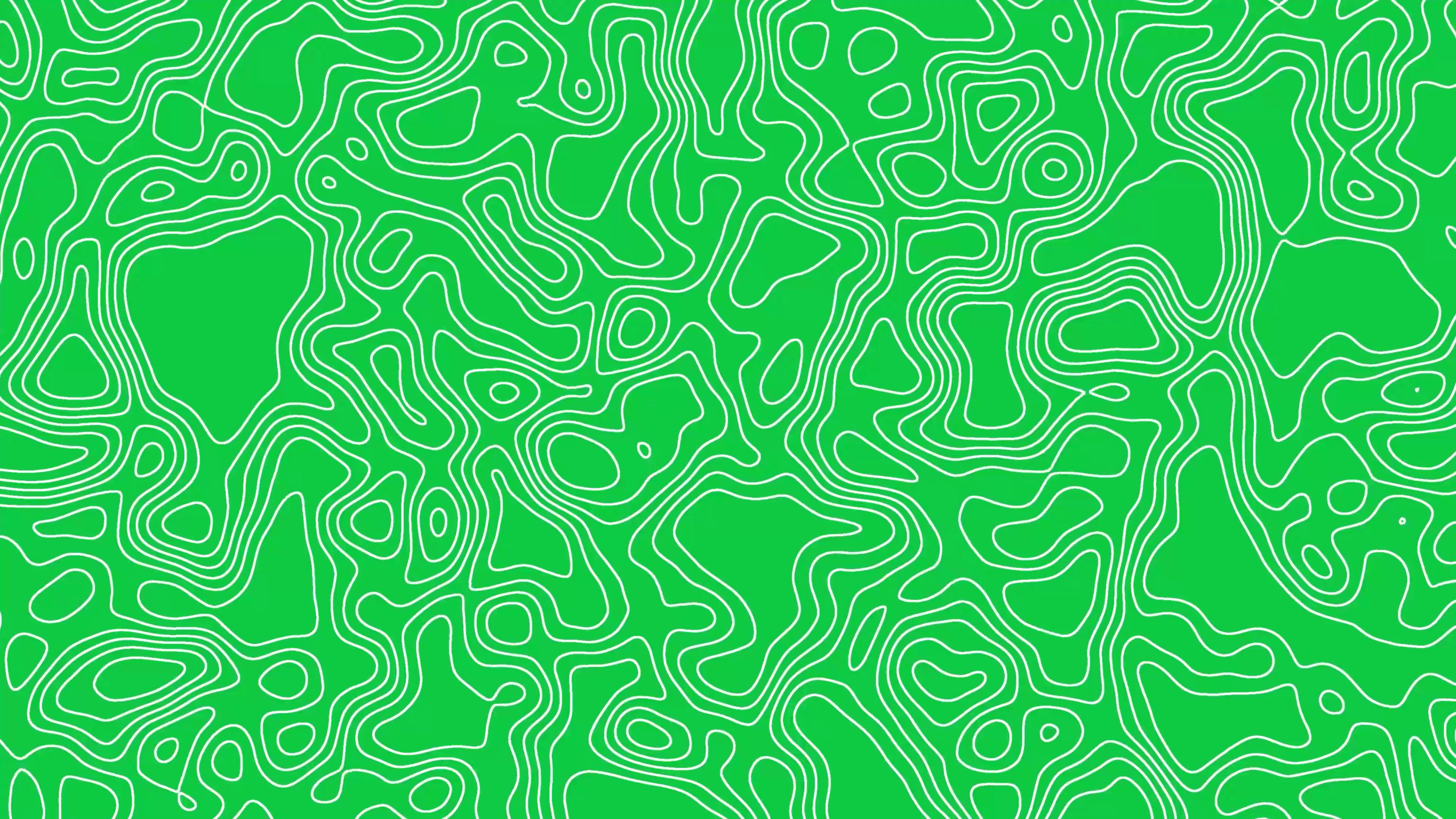 3840x2160 Green Topo Wallpaper