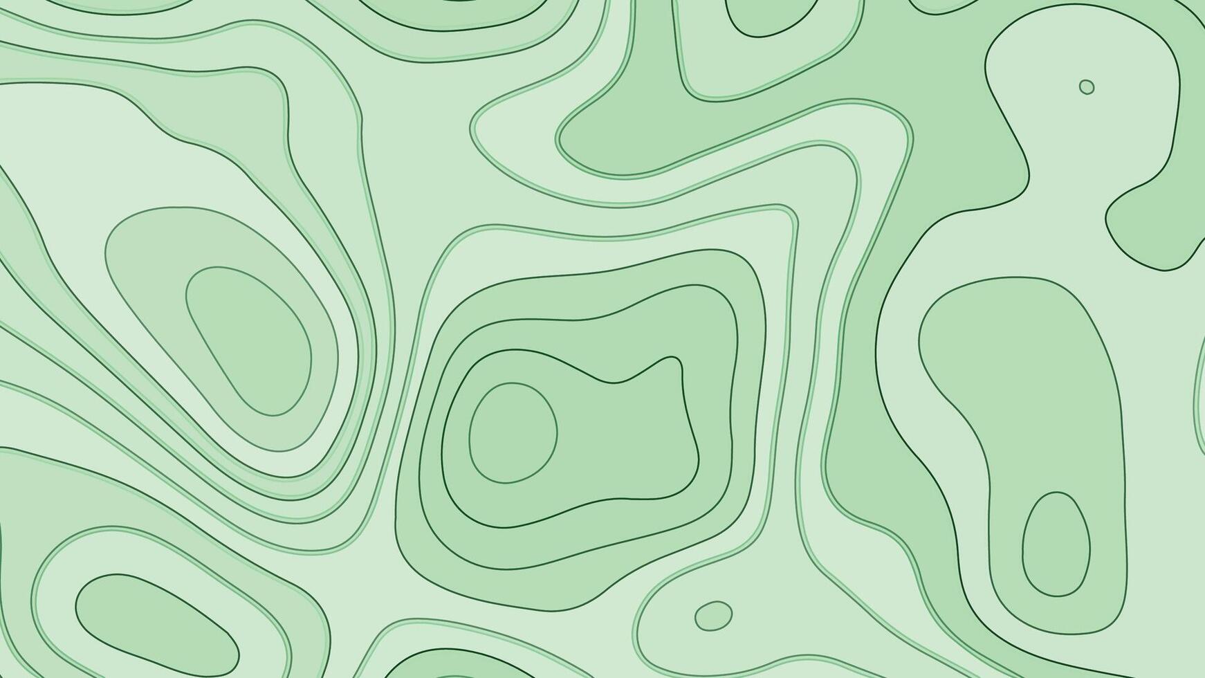 1742x980 Green Topographic Map Background with Contour Lines. Abstract Elevation Pattern in Minimal Style
