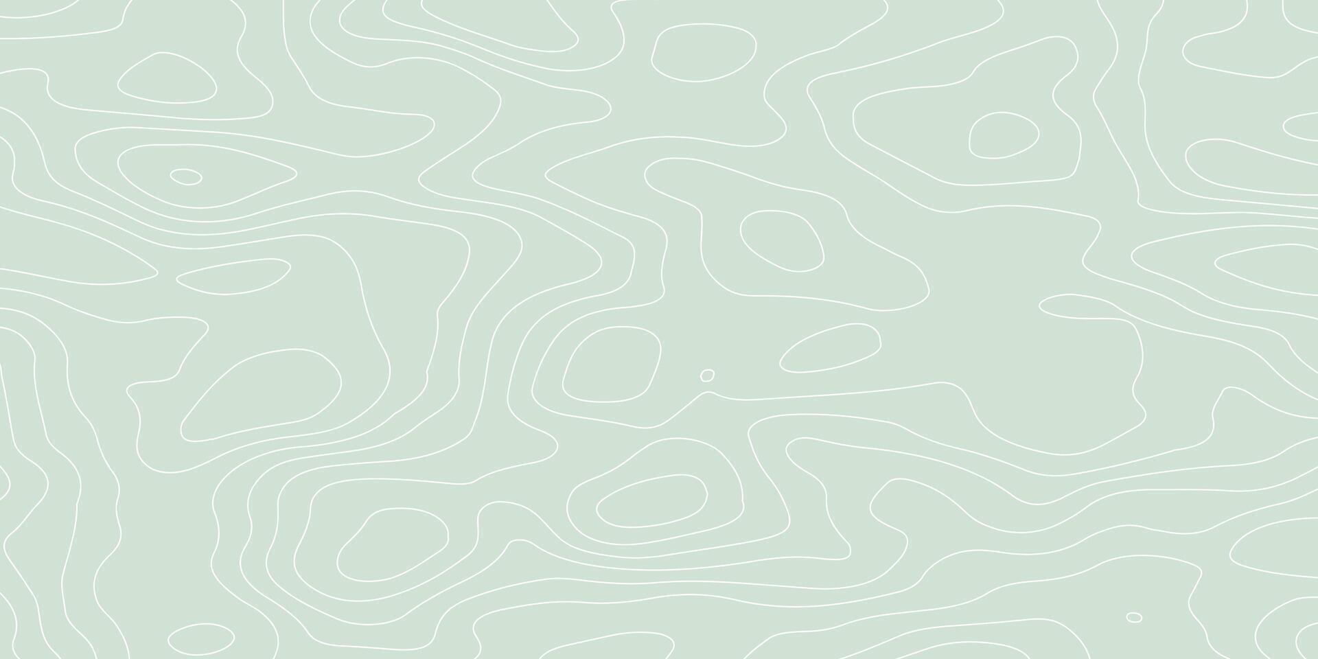 1920x960 Abstract Topographic Map Background. Minimalist Contour Line Design in Soft Sage Green