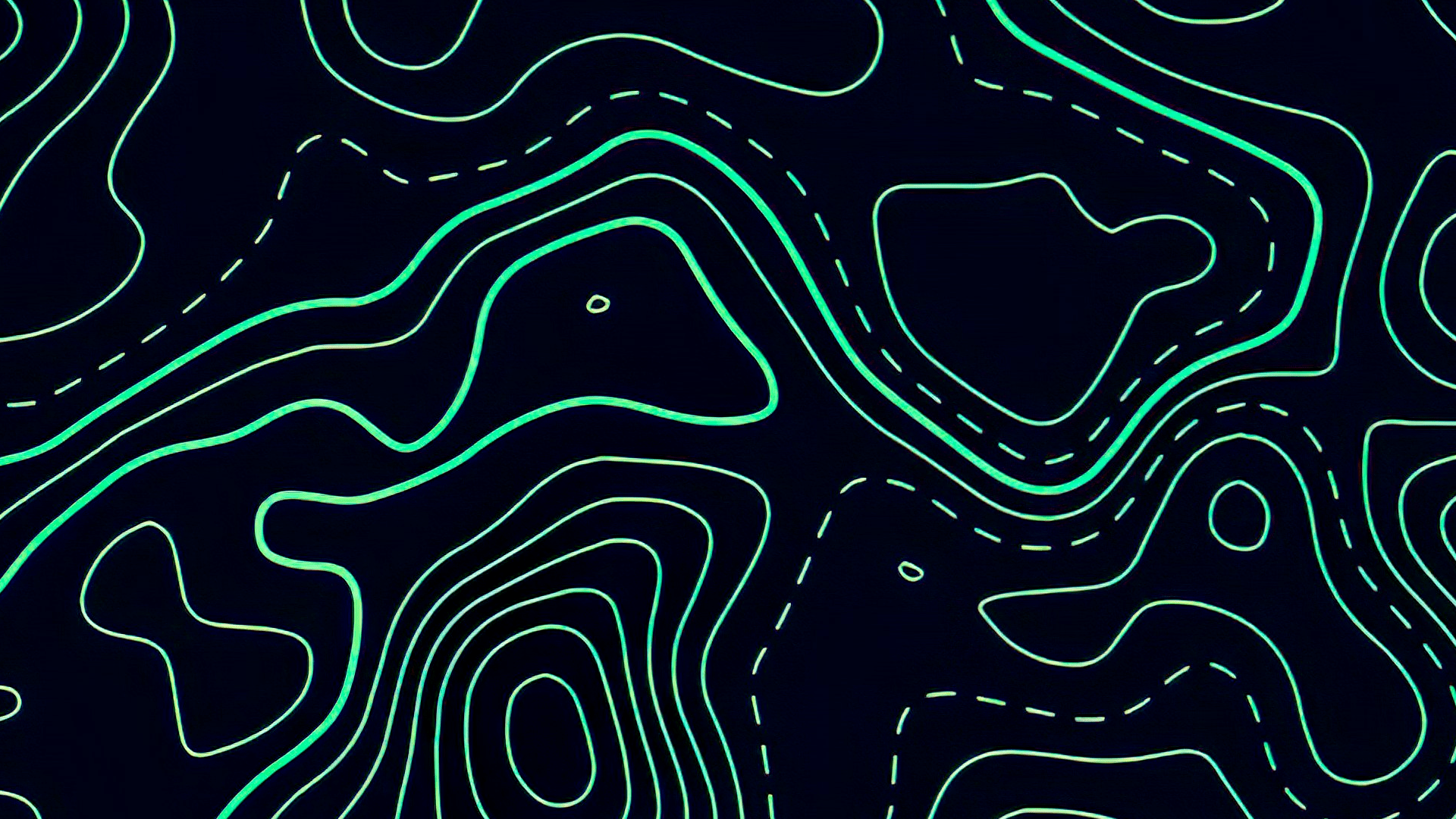 1920x1080 Topography Black And Green Lines Topographical Map Topographic