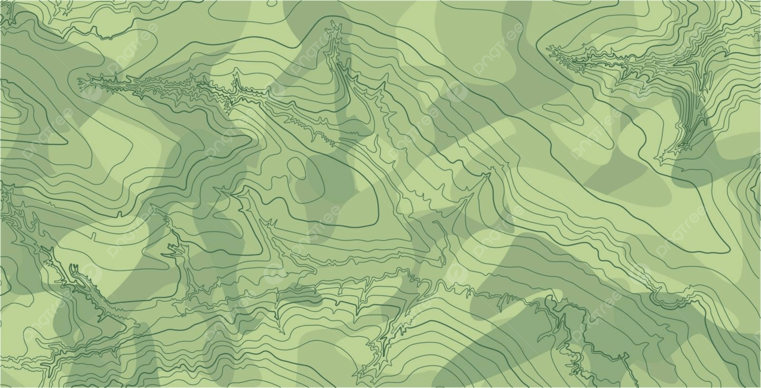 2500x1277 Abstract Vector Topographic Map In Green Colors Relief Distance Pattern Vector, Relief, Distance, Pattern Illustration Background And Wallpaper For Free Download