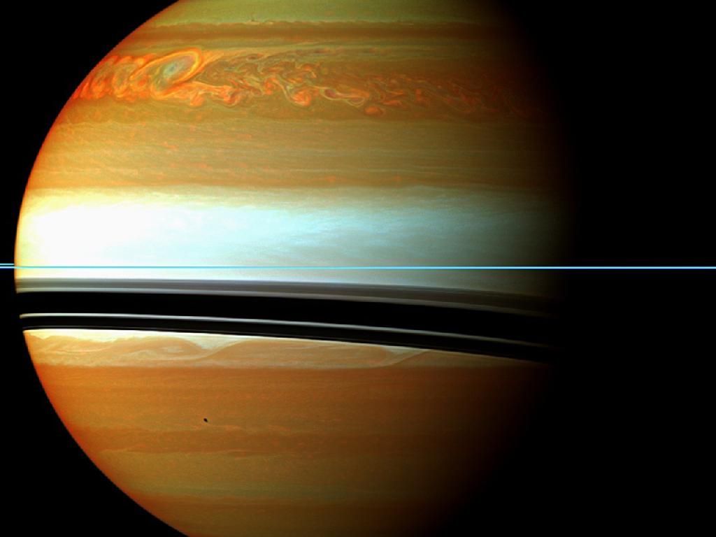 1024x768 Photos: Monster Storm Rages on Saturn