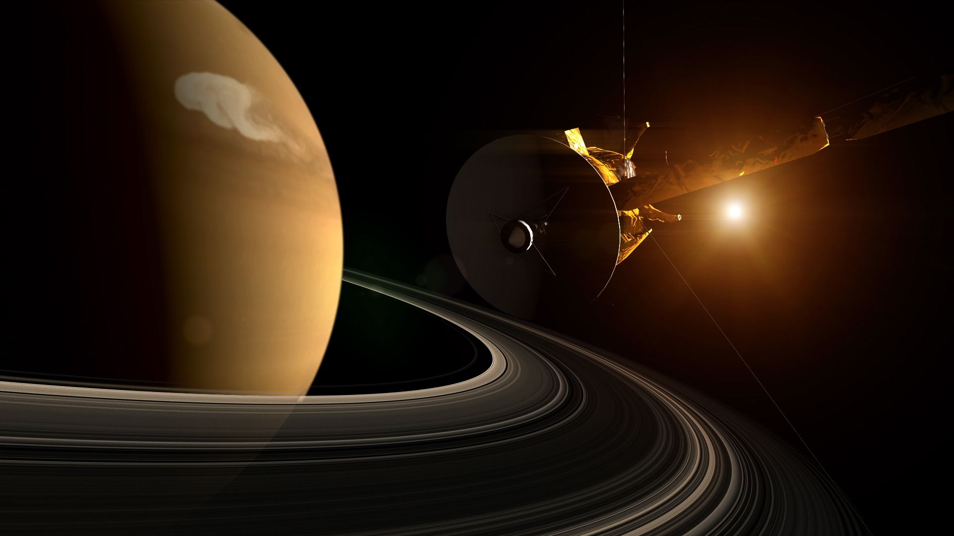 1920x1080 NASA SVS. Saturn's Superstorm