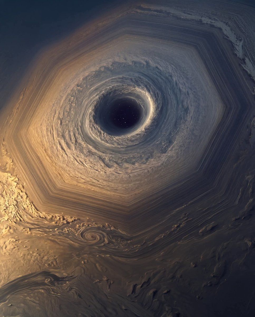 967x1200 NASA releases insane new image of the mighty hexagonal storm on Saturn's North Pole