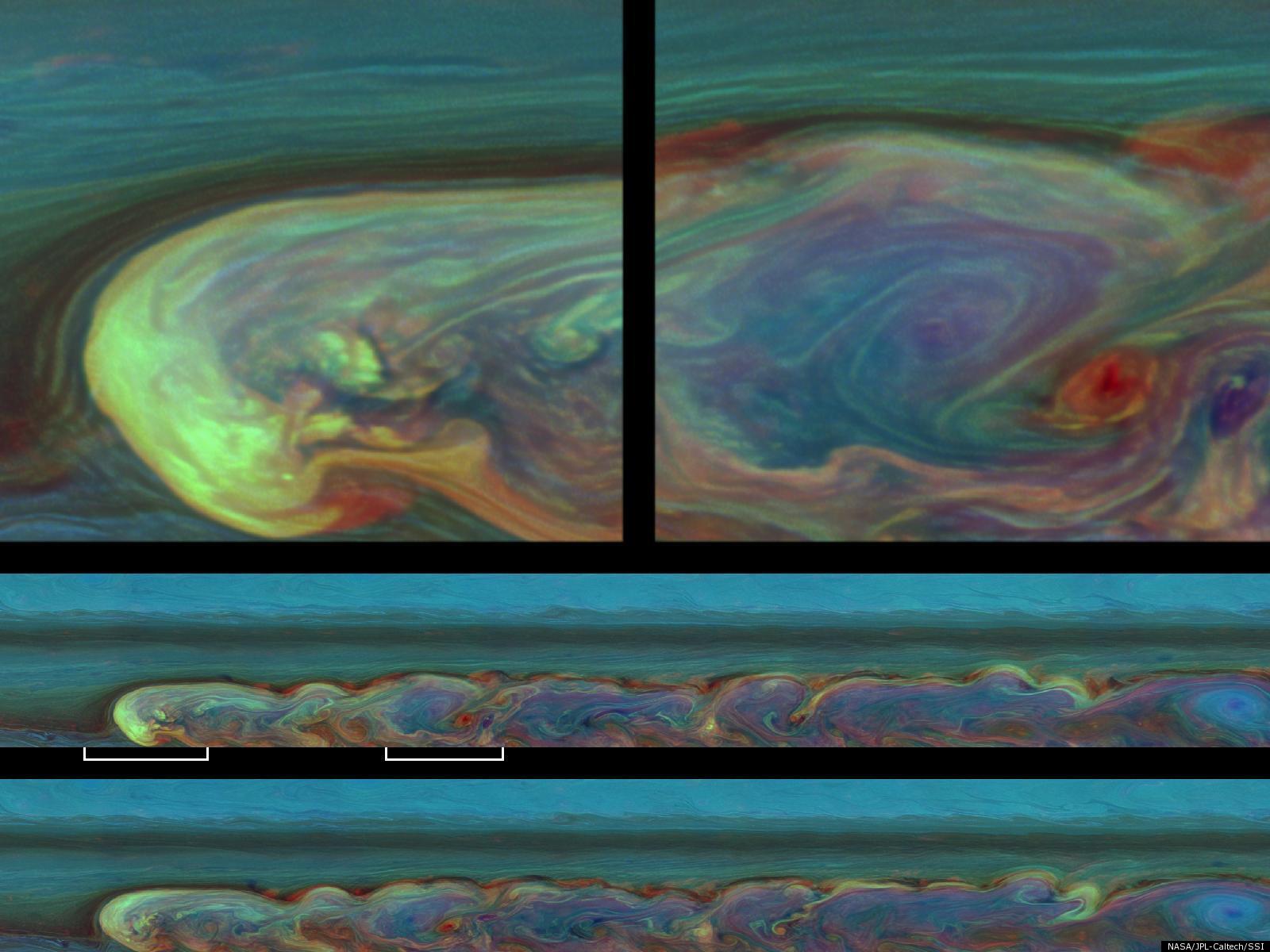 1600x1200 Saturn Storm Captured By Spacecraft: Stunning Image Show Storm Eight Times The Size Of Earth (PHOTOS)