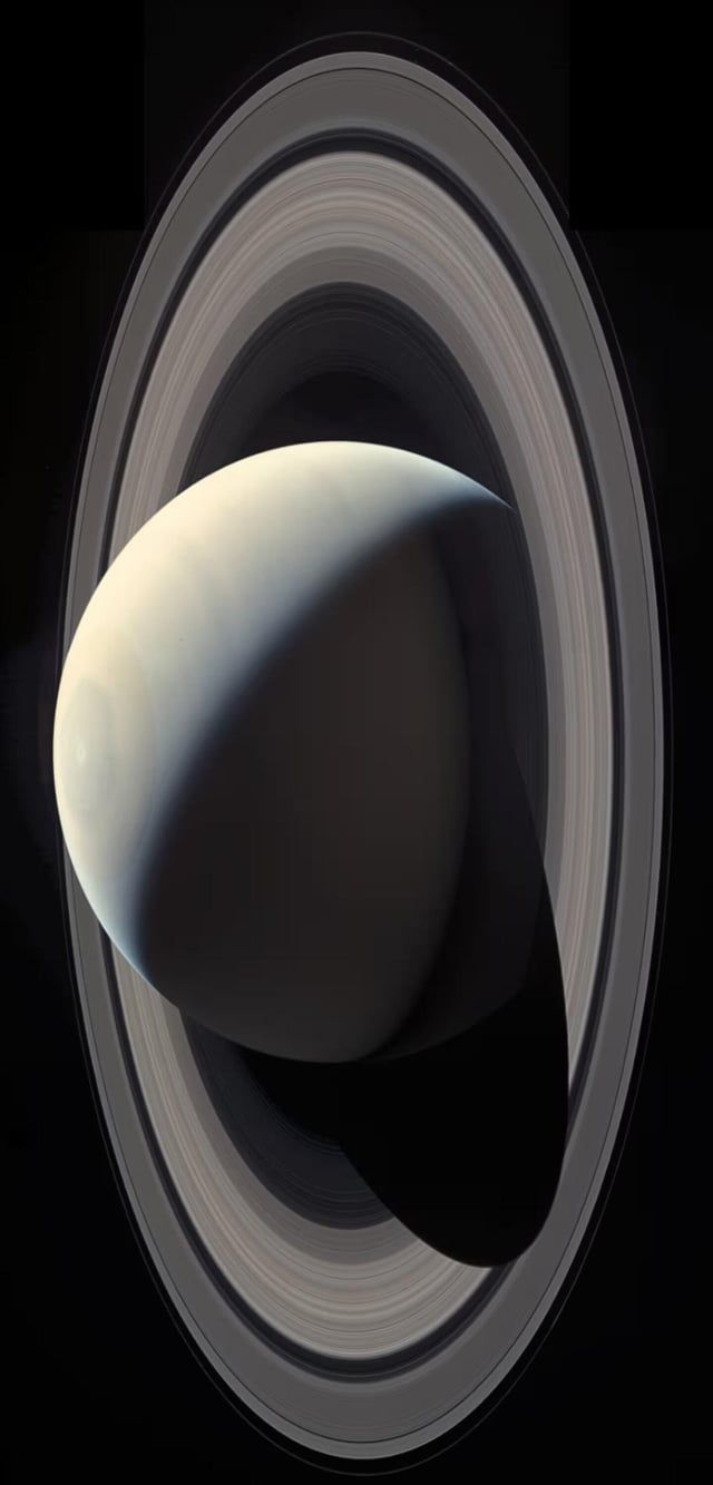 640x1333 Saturn Captured by NASA's Cassini Spacecraft
