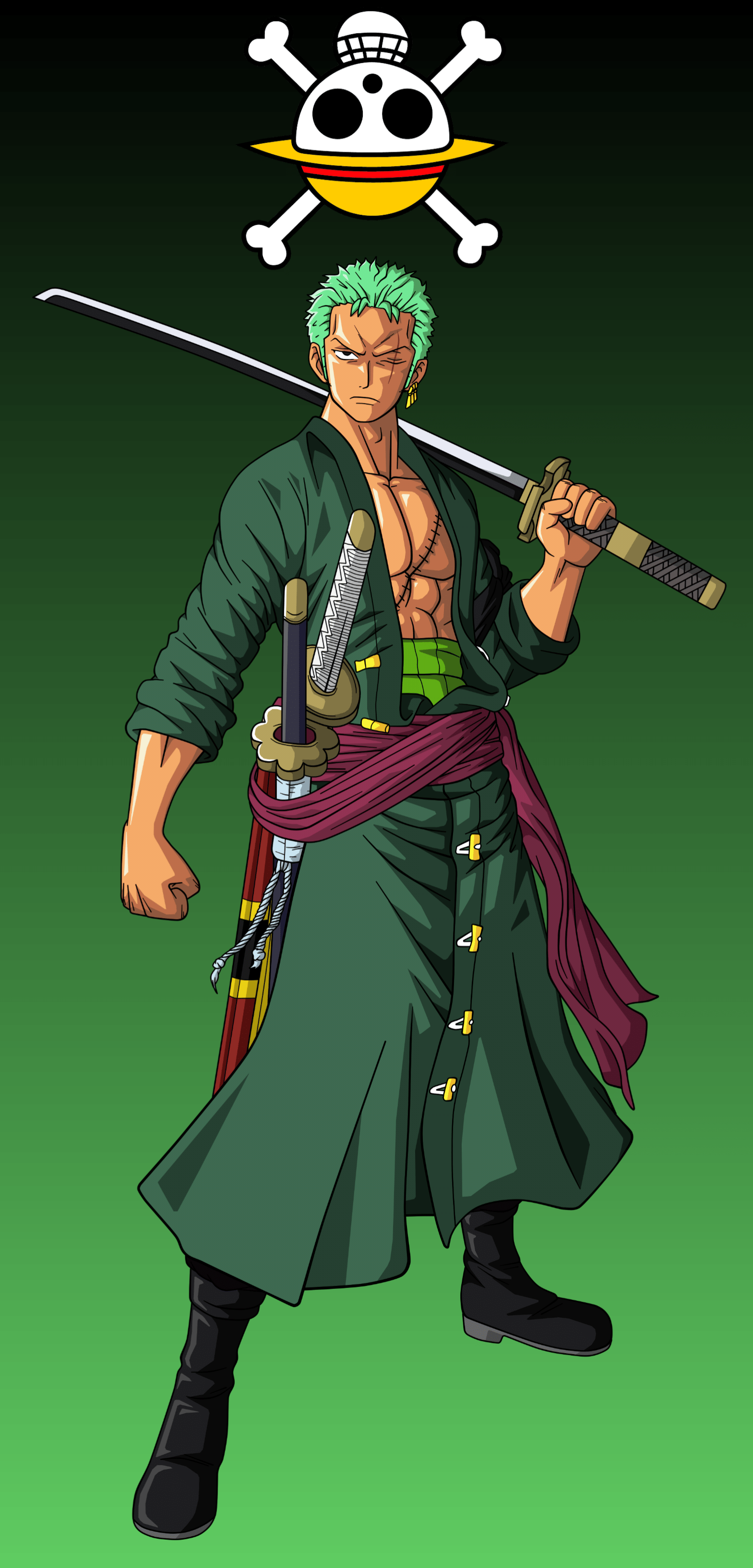 1569x3264 Zoro Wallpaper