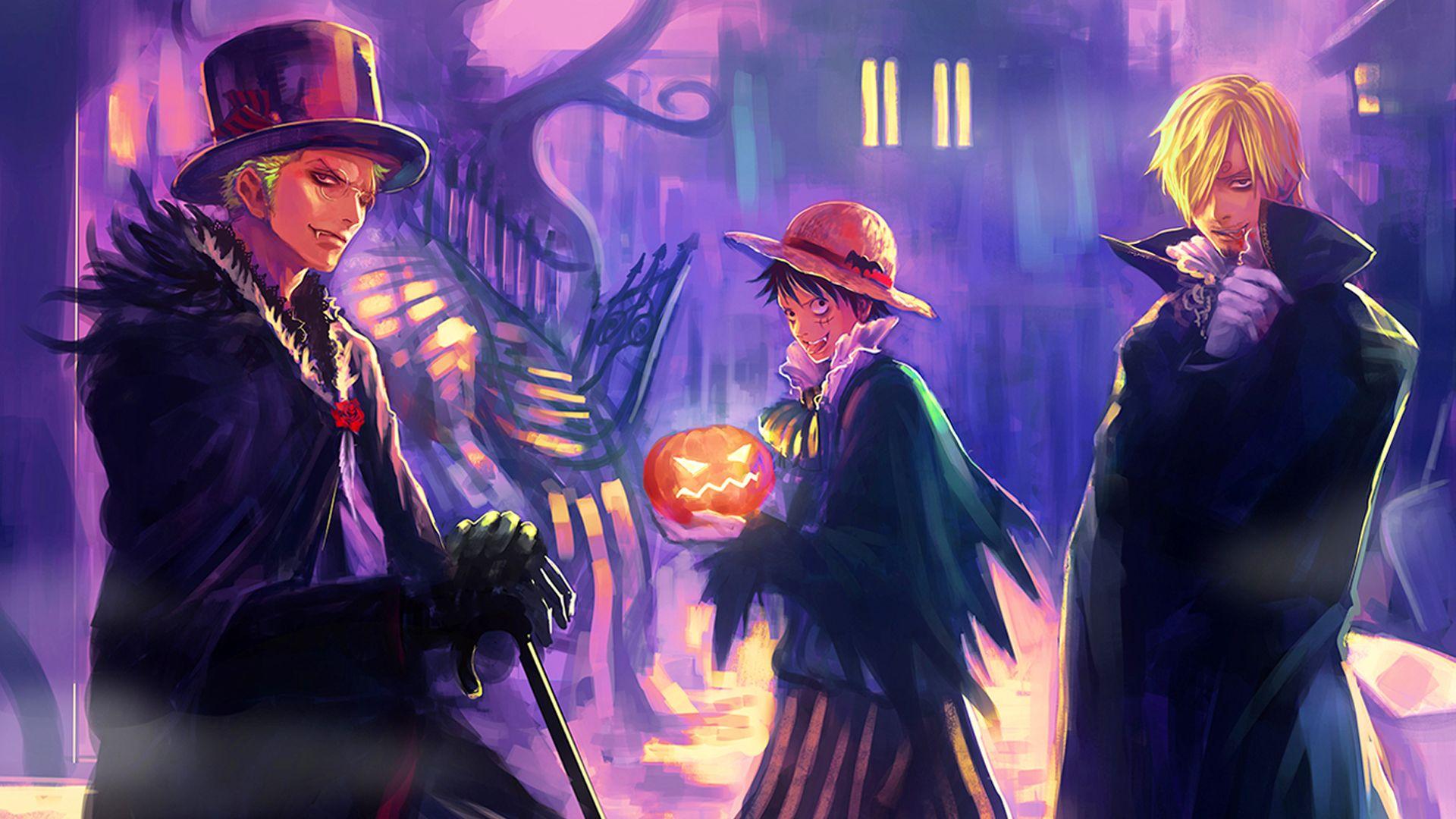 1920x1080 Free download Vampire Zoro Luffy Sanji Wallpaper HD 1920x1080