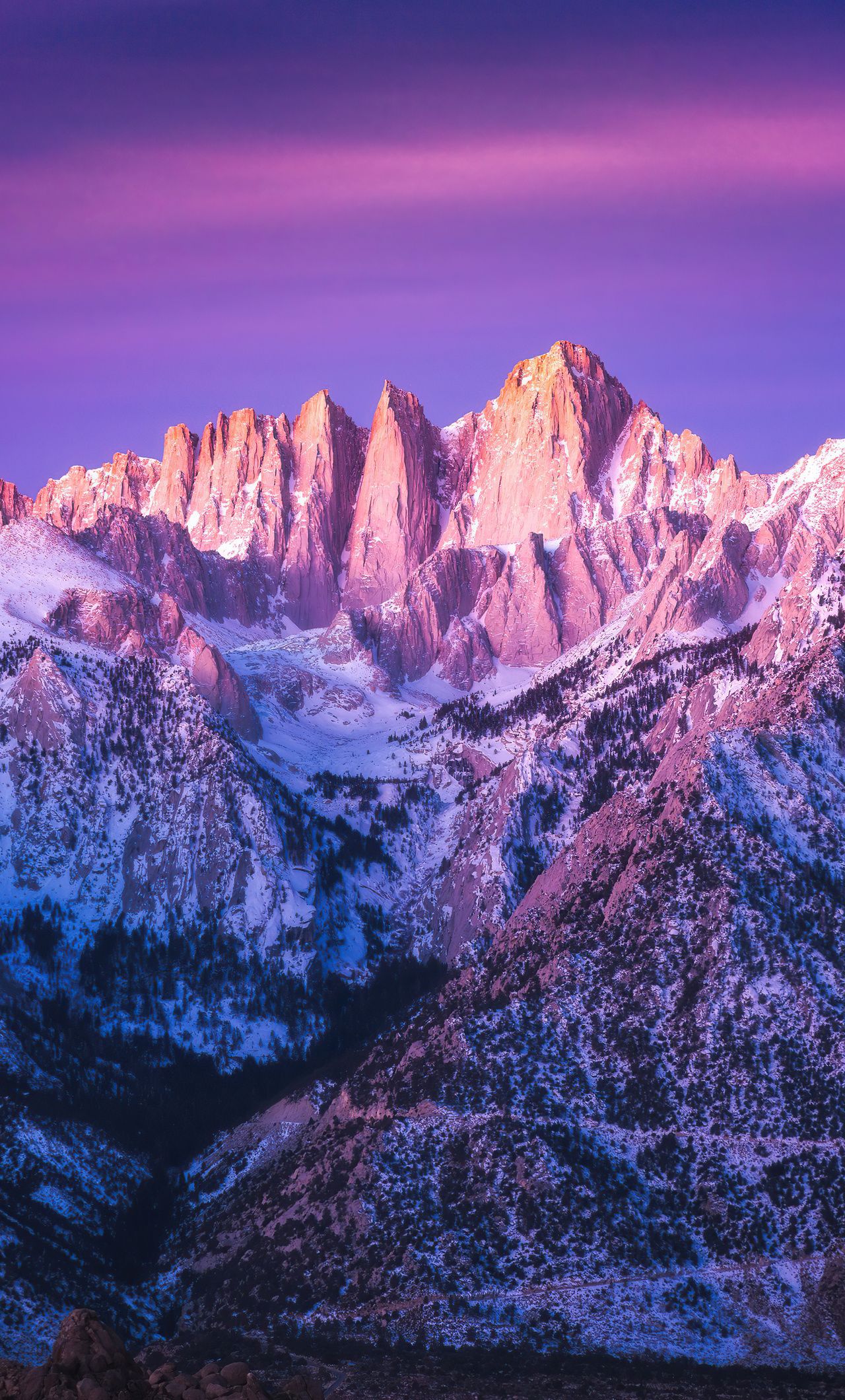 1280x2120 Peaks Of Mount Whitney iPhone , HD 4k Wallpaper, Image, Background, Photos and Picture