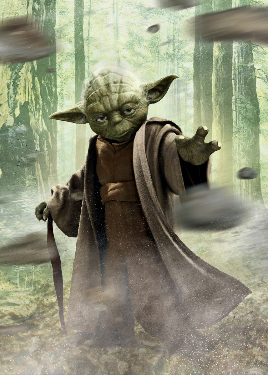 857x1200 Star Wars Master Yoda Metal Poster Star Wars Mandalorian 7x11 12x18 C3