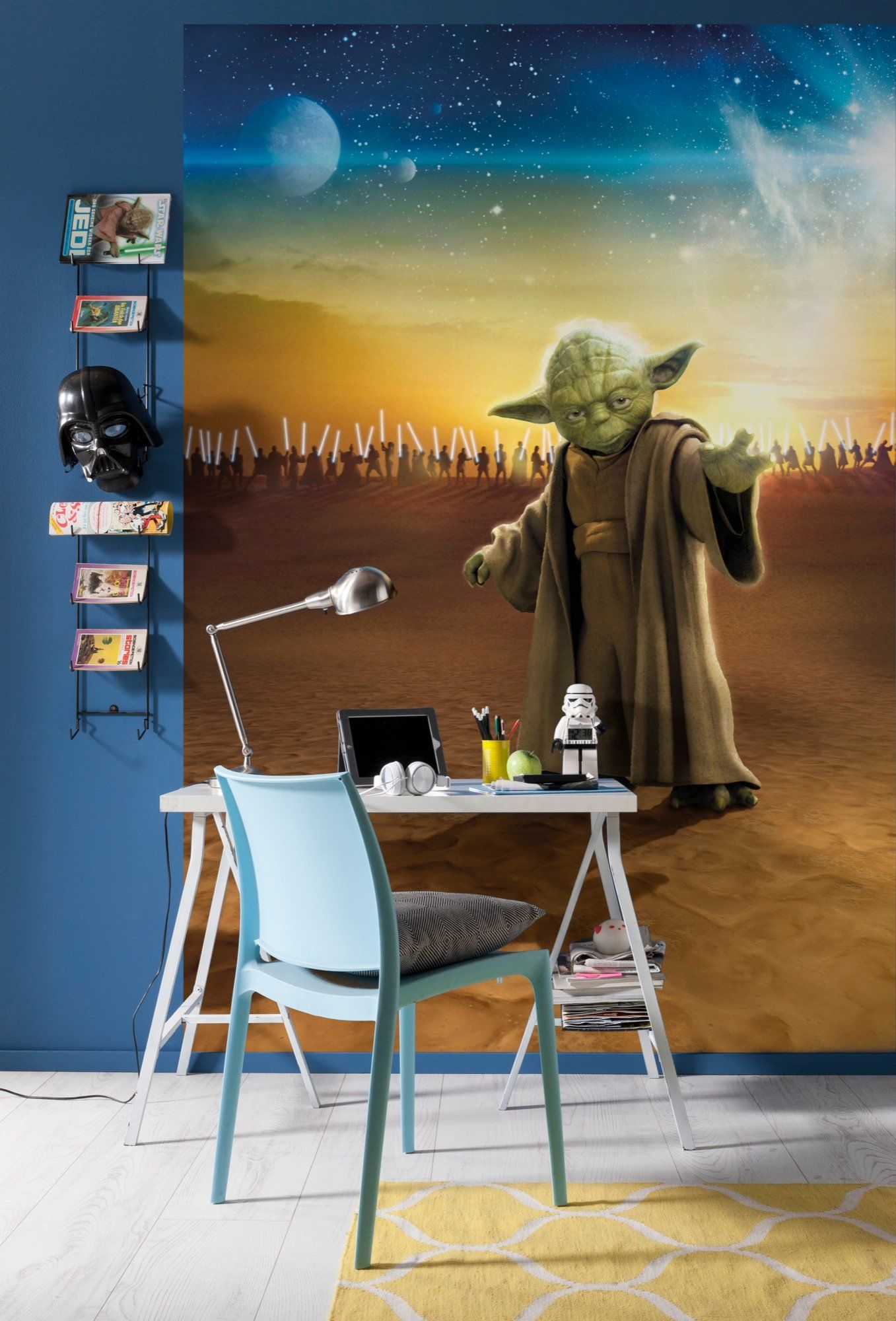 1357x2000 Komar Star Wars Master Yoda Wallpaper Mural, Vinyl, Multi Colour, 184x0.2x254 Cm : Amazon.co.uk: DIY & Tools