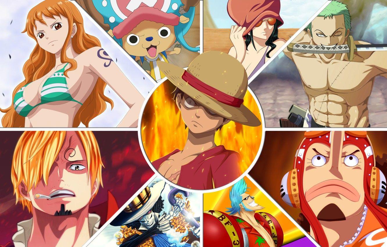 1332x850 Photo Wallpaper Nami, Chopper, Monkey D Luffy, Usopp, Zoro