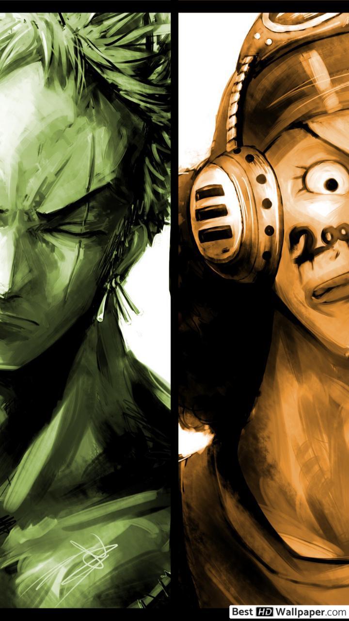 720x1280 One Piece D. Luffy, Zoro Roronoa, Usopp, Sanji Vinsmoke HD