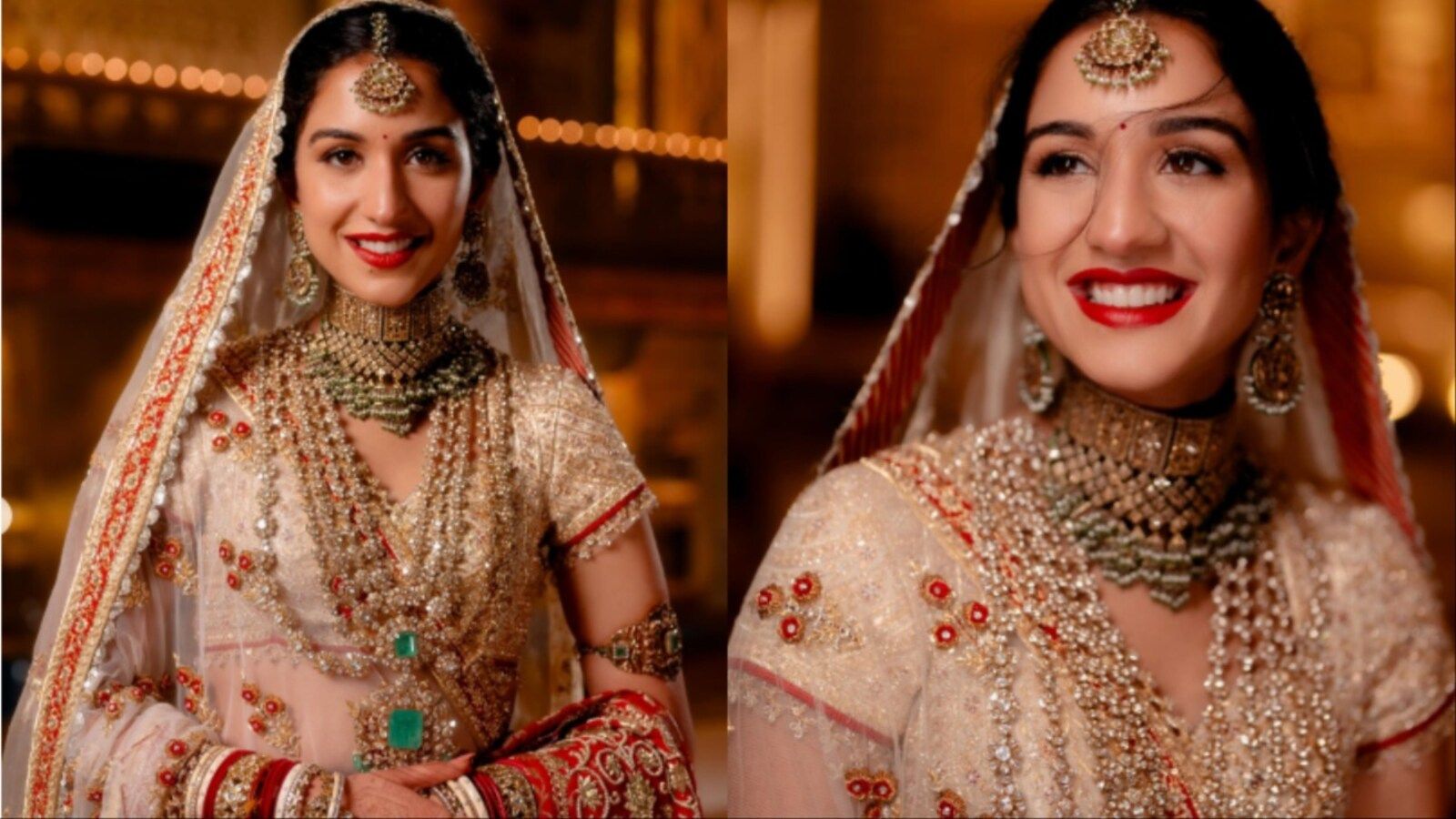 1600x900 Radhika Merchant Looks Resplendent As A Bride In Abu Jani Sandeep Khosla Number