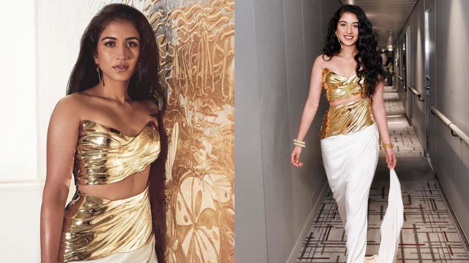 1600x900 See Viral Look: Bride To Be Radhika Merchant Stuns In Space Age Gown