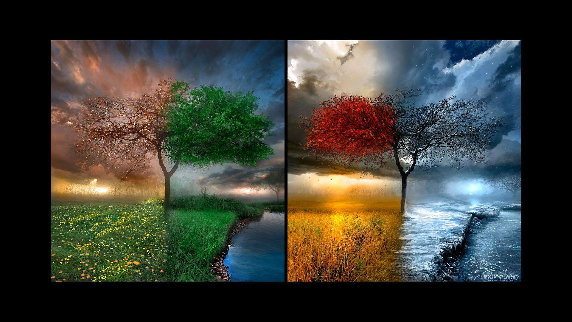 1920x1080 Changing Seasons Desktop Wallpaper