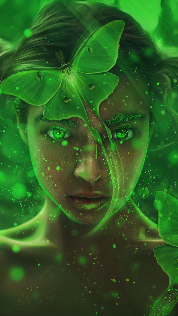 720x1280 Fantasy, girl, forest, magic fairy, art, 720x1280 wallpaper