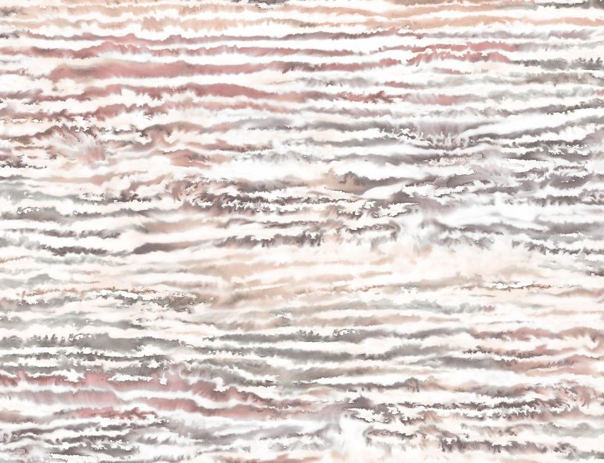 1214x931 Seabrook Watercolor Waves Smoked Peach Wallpaper