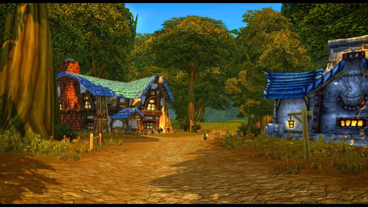 1280x720 Hour of Nostalgic World of Warcraft Music & Ambience. Goldshire in Elwynn Forest (4K)