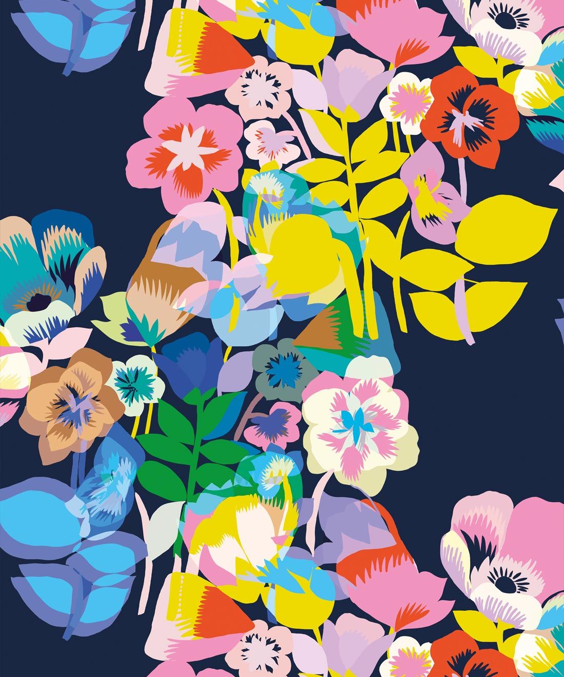 1100x1320 Plumeria Summer Wallpaper Roll Set