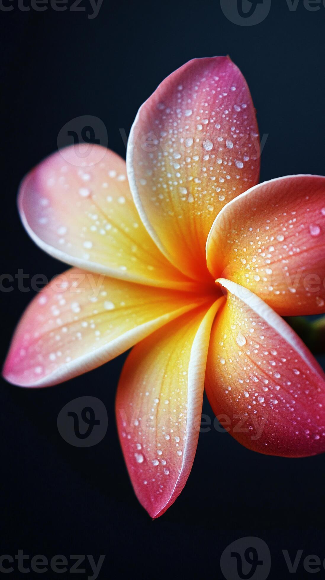 1098x1960 Beautifully Captured Plumeria Flower in Rich Colors and Textures