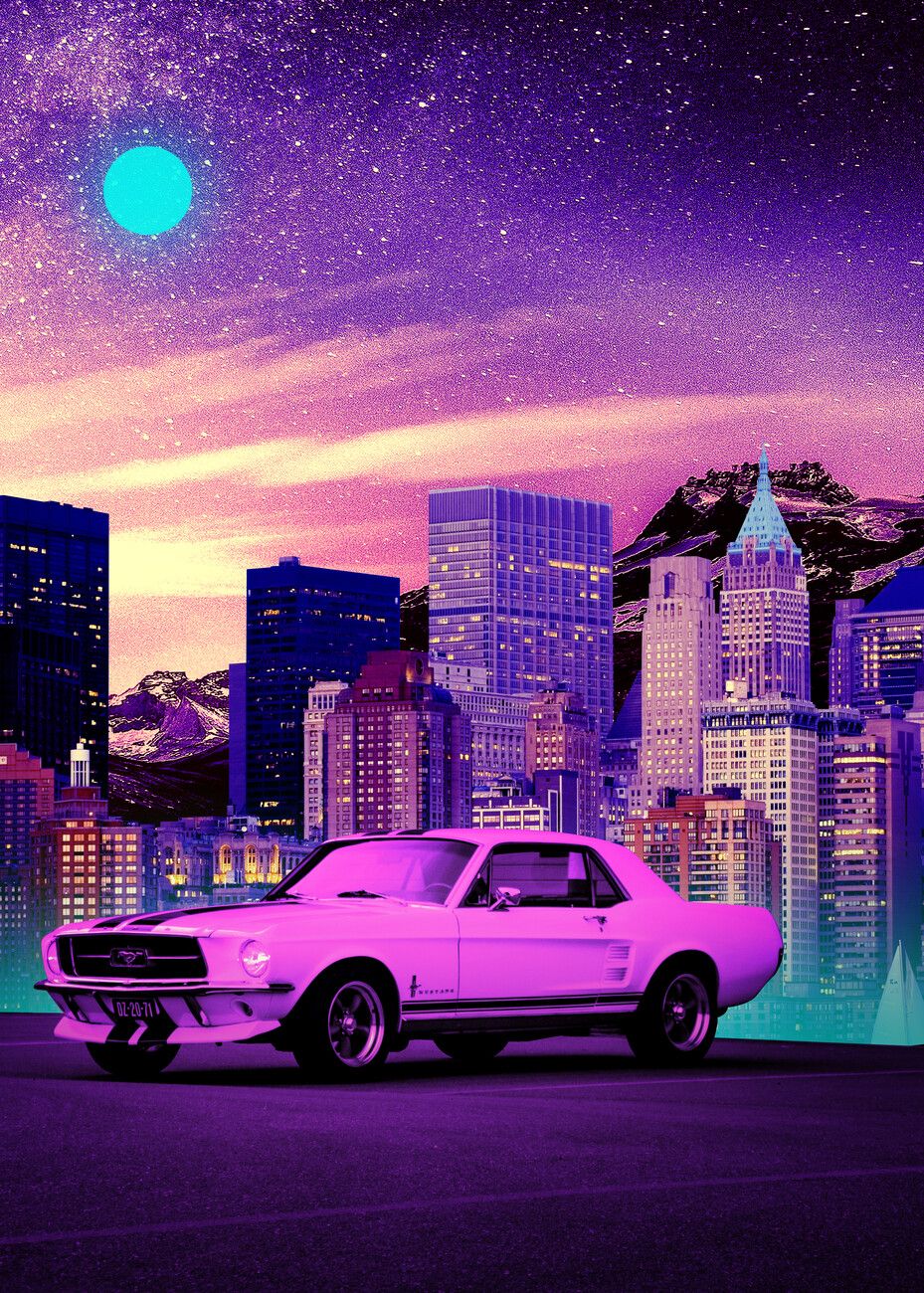 929x1300 Poster Ford Mustang