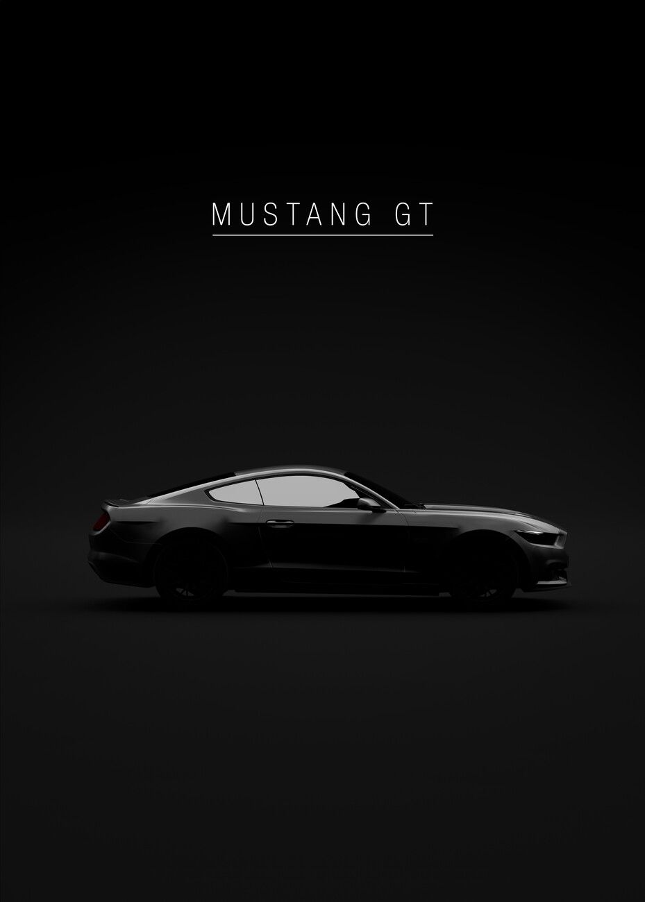 929x1300 Poster 2015 Mustang GT